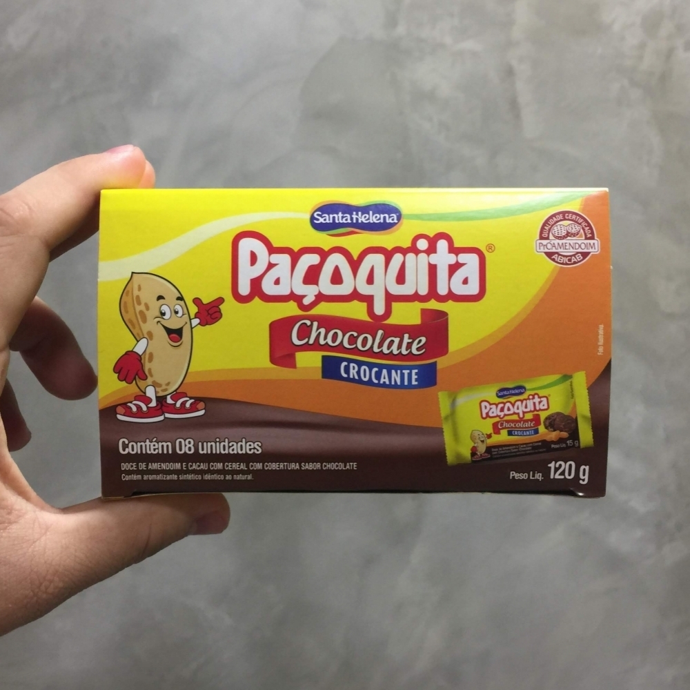 Paçoquita de Chocolate Crocante