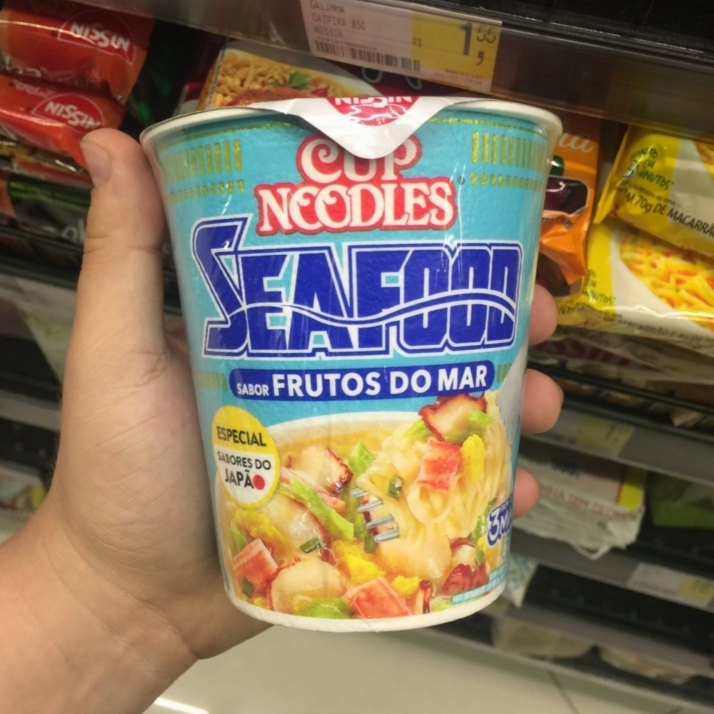 Cup Noodles SeaFood (Frutos do Mar – Lançamento 2018)