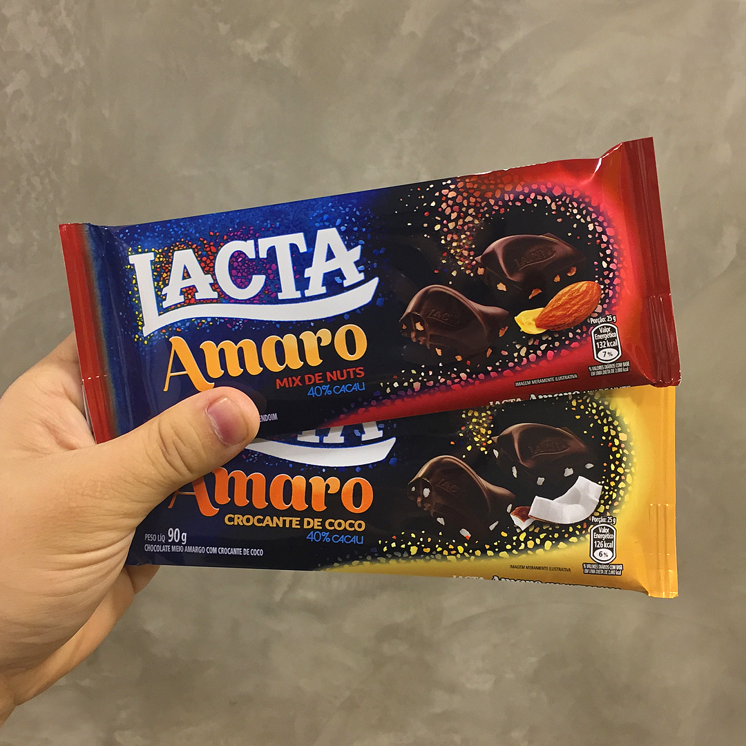 Lacta Amaro Mic de Nuts e Crocante de Coco