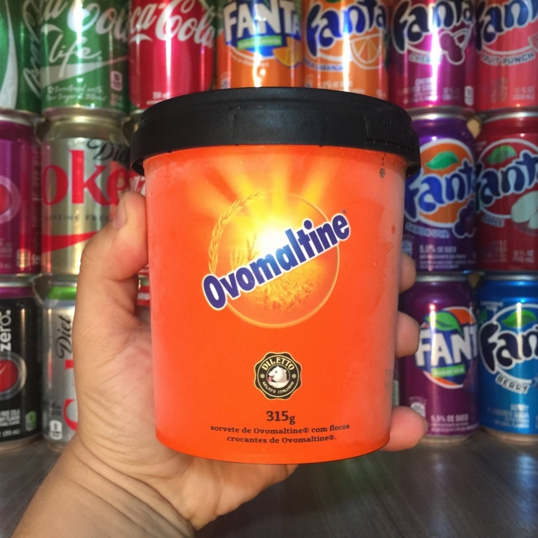 Sorvete de Ovomaltine da Diletto
