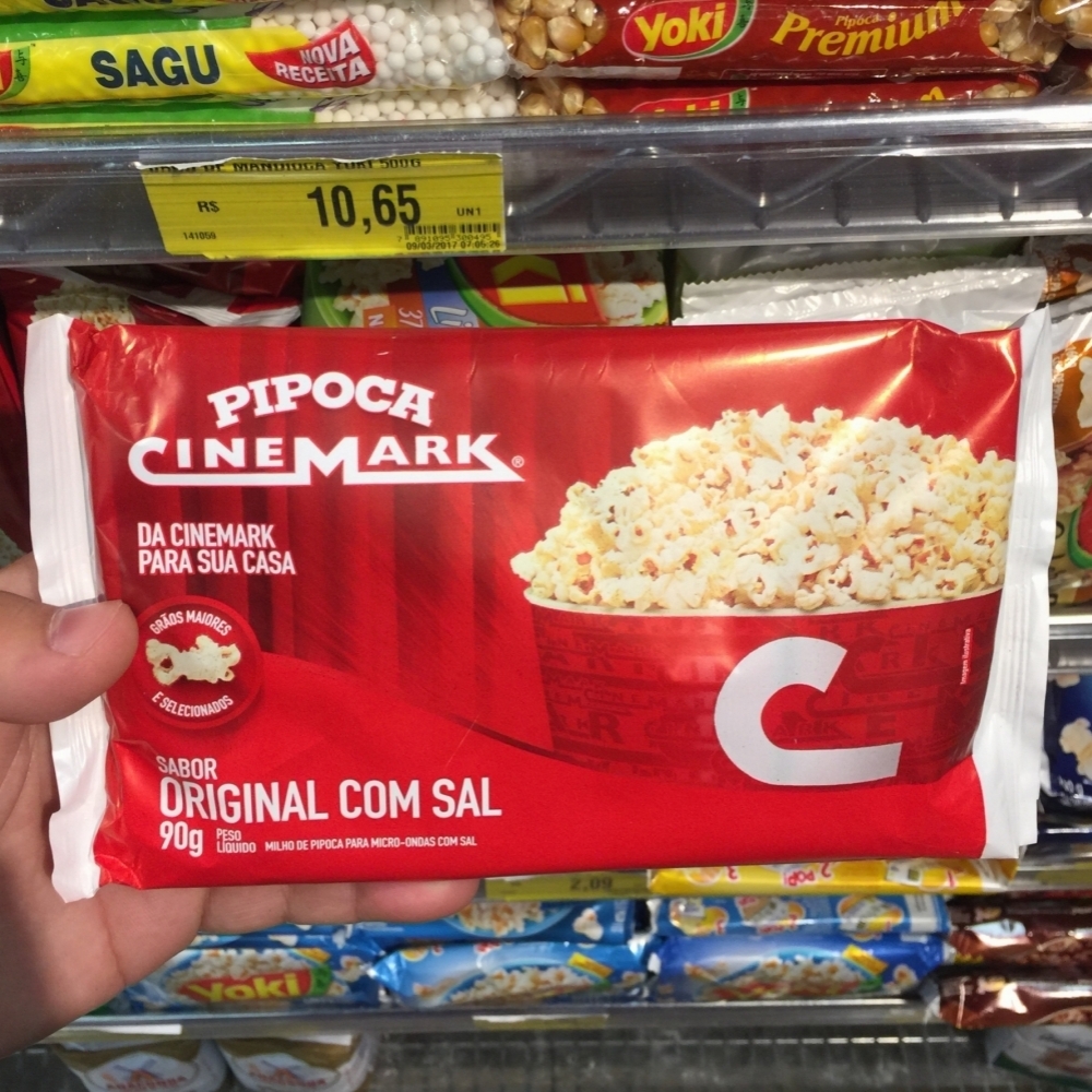 Pipoca de Microondas Cinemark Original com Sal