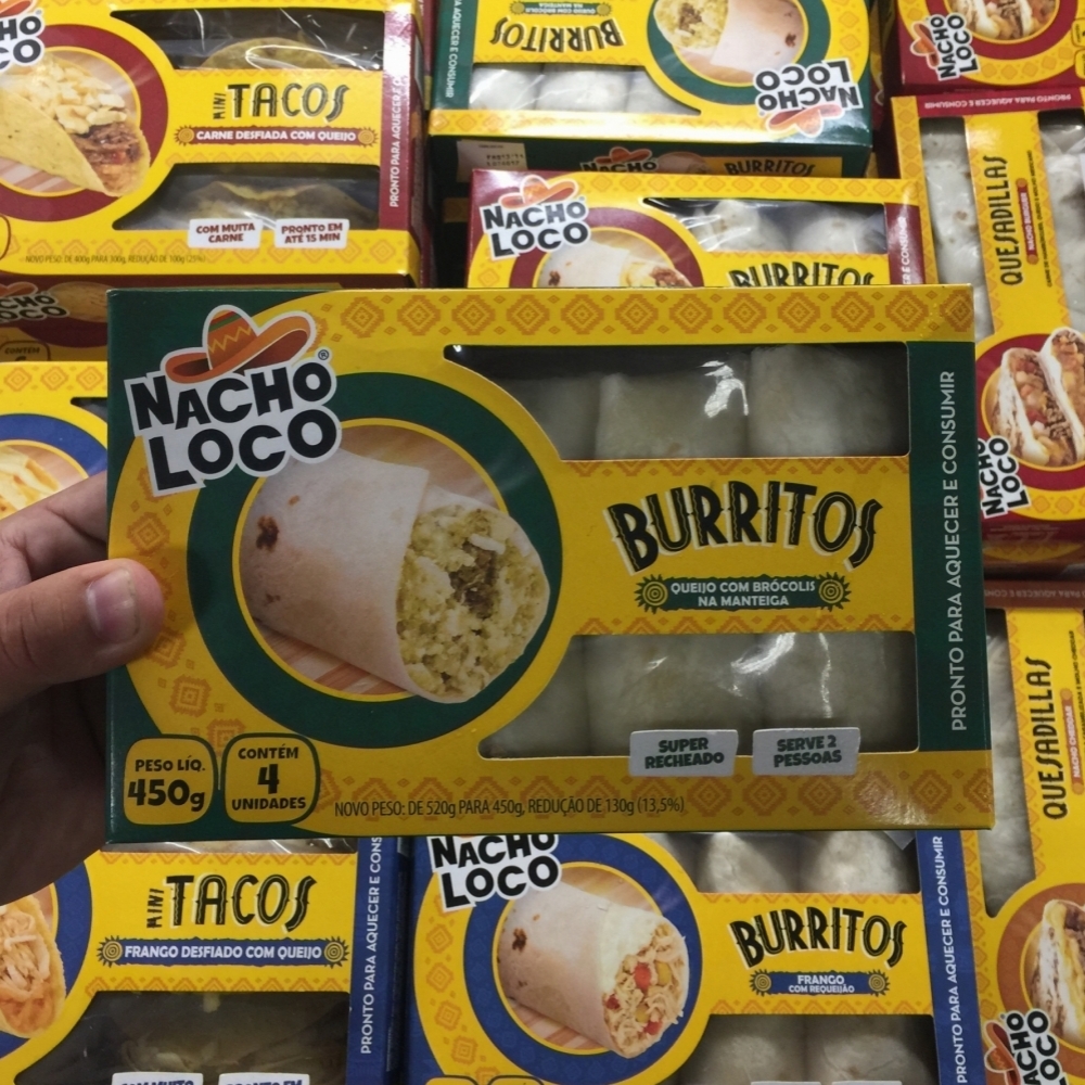 Nacho Loco Burritos Queijo com Brócolis na Manteiga (2018)