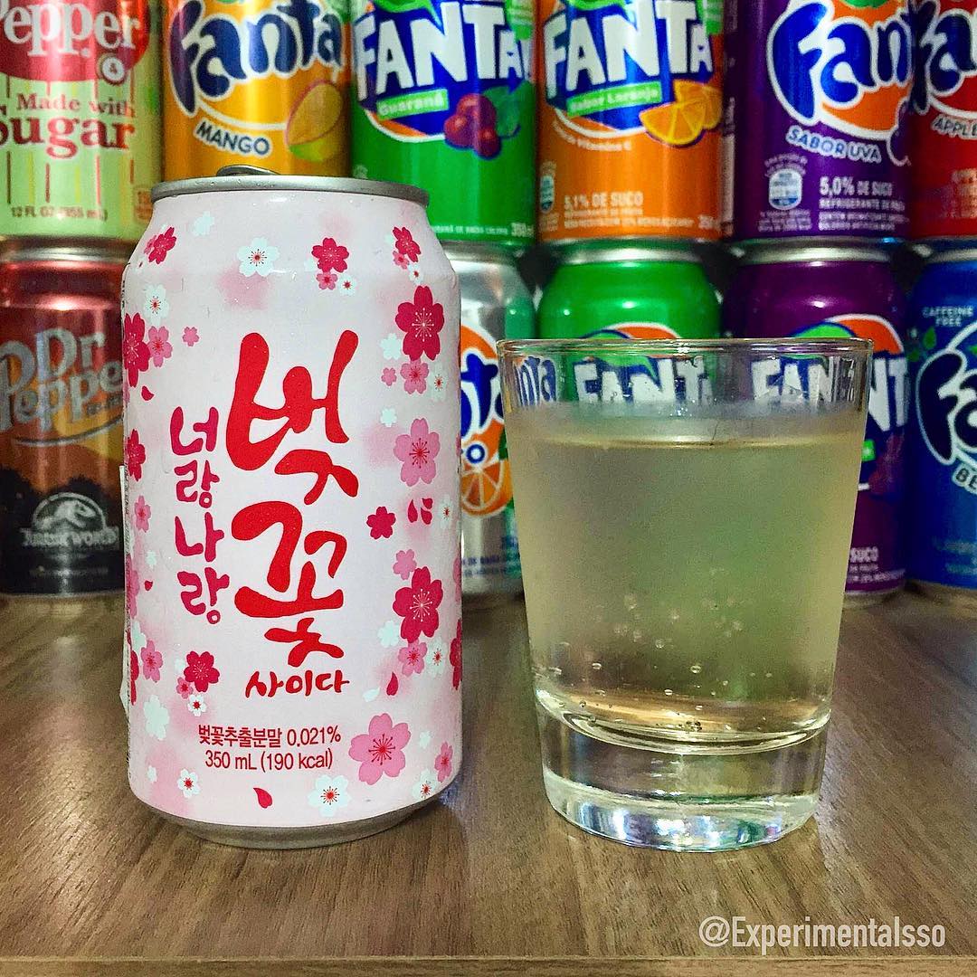 🥤🍒🤔Refrigerante de Flor de Cerejeira!