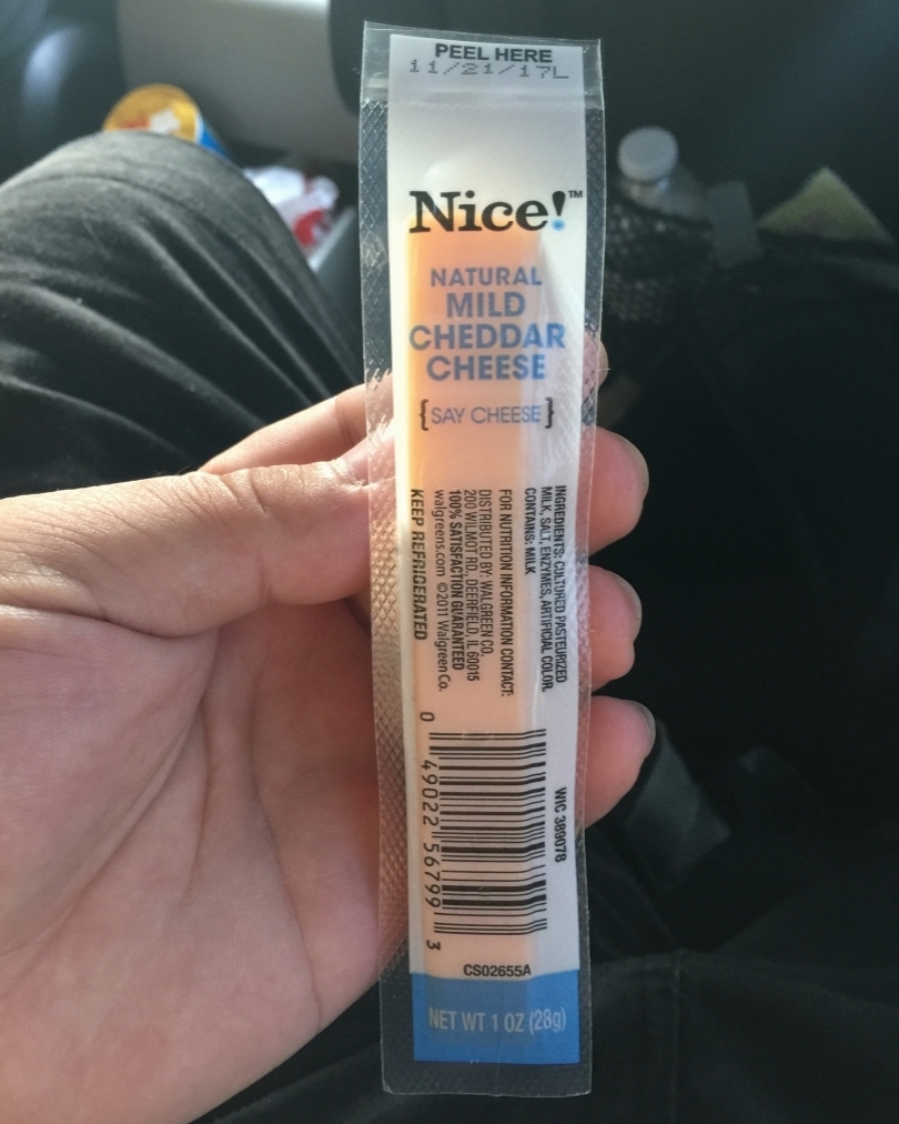 🇺🇸Nice! Natural Mild Cheddar Cheese Bar (Estados Unidos, 2018)