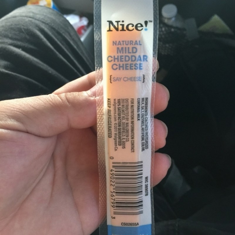 🇺🇸Nice! Natural Mild Cheddar Cheese Bar (Estados Unidos, 2018)