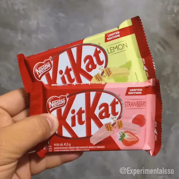 🍓🍋🍫KitKat de Morango e Limão