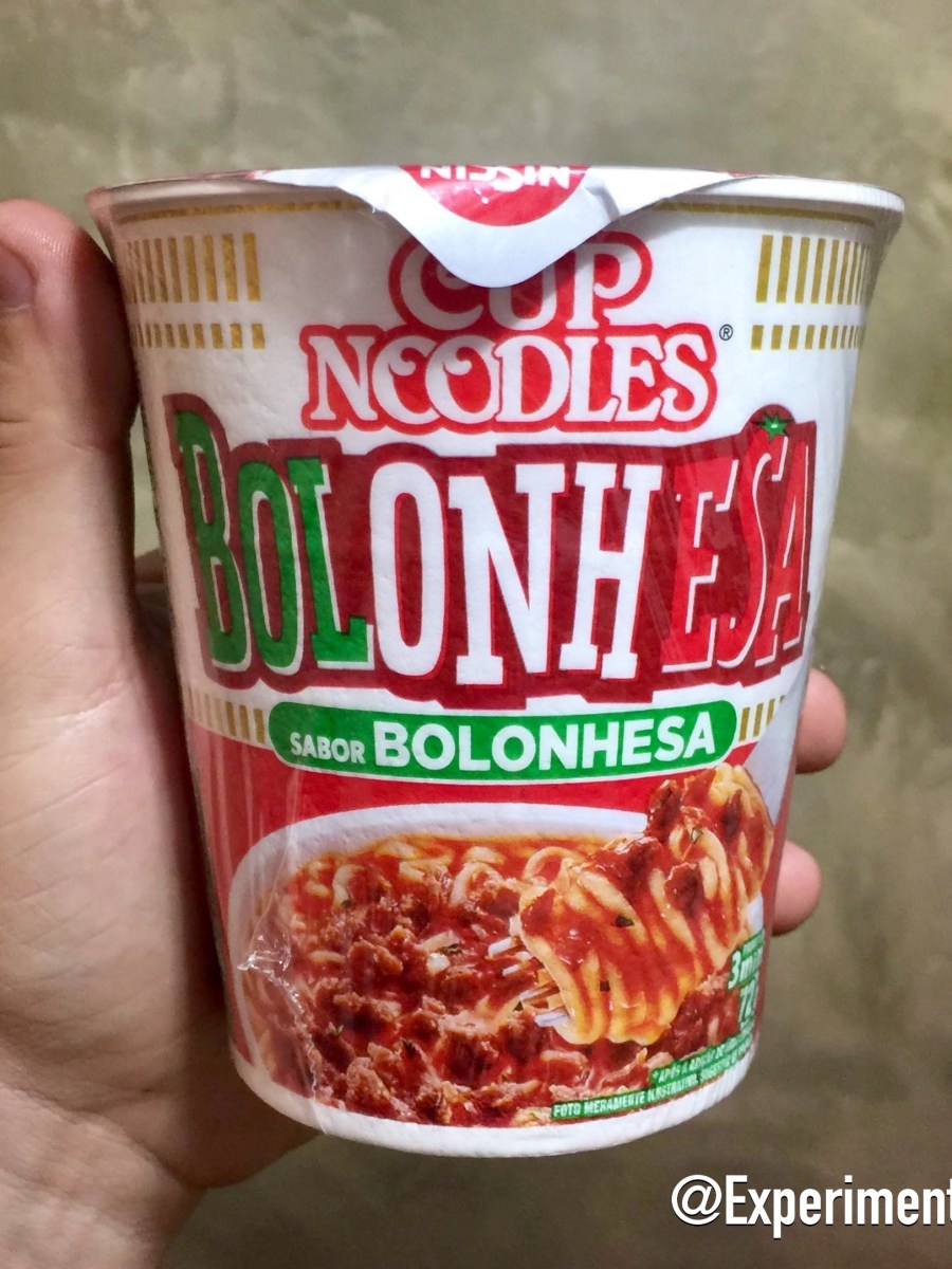 Nissin Cup Noodles sabor Bolonhesa