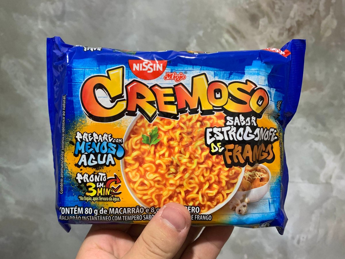 🇧🇷Nissin Miojo Cremoso sabor Estrogonofe de Frango