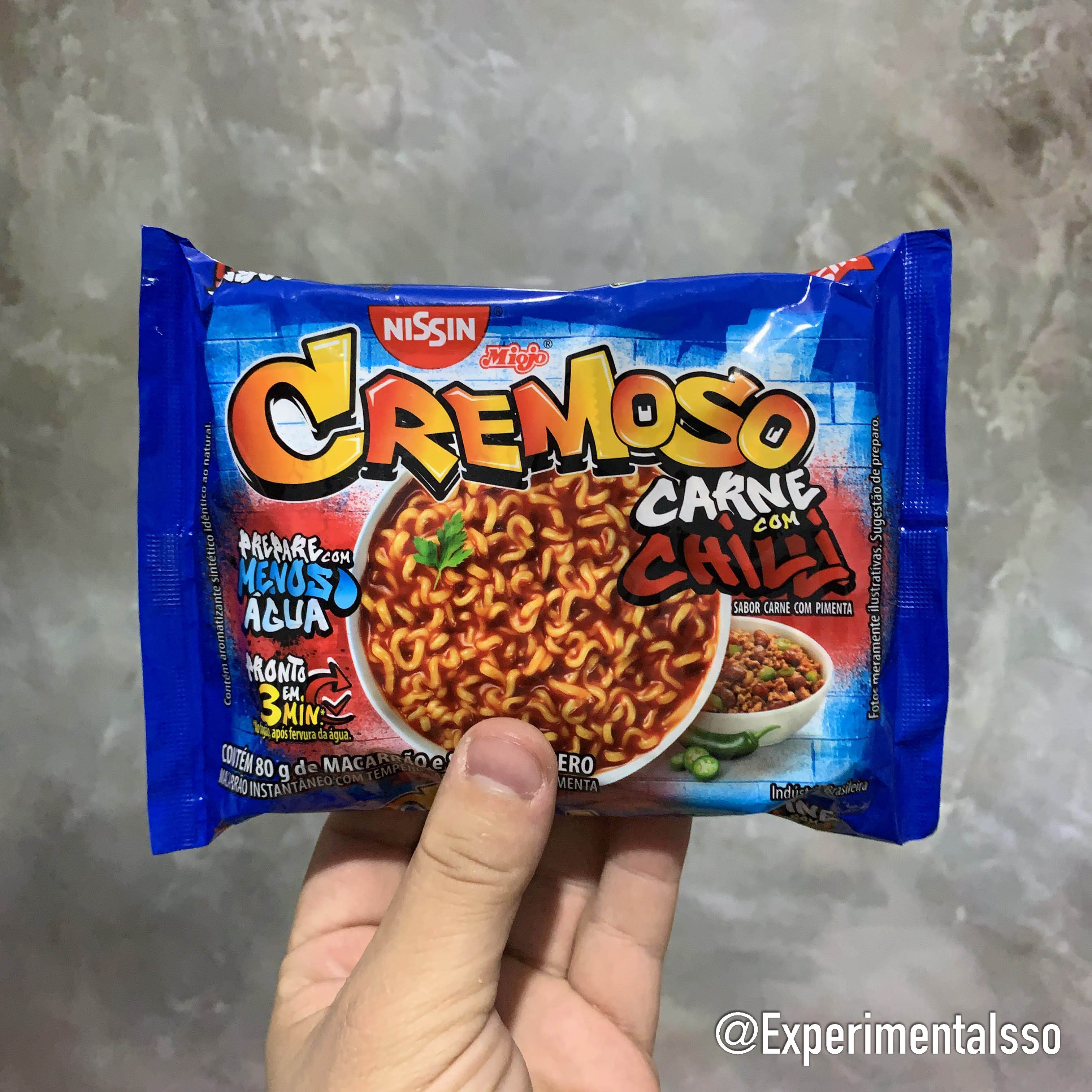 🇧🇷Nissin Miojo Cremoso sabor Carne com Chilli