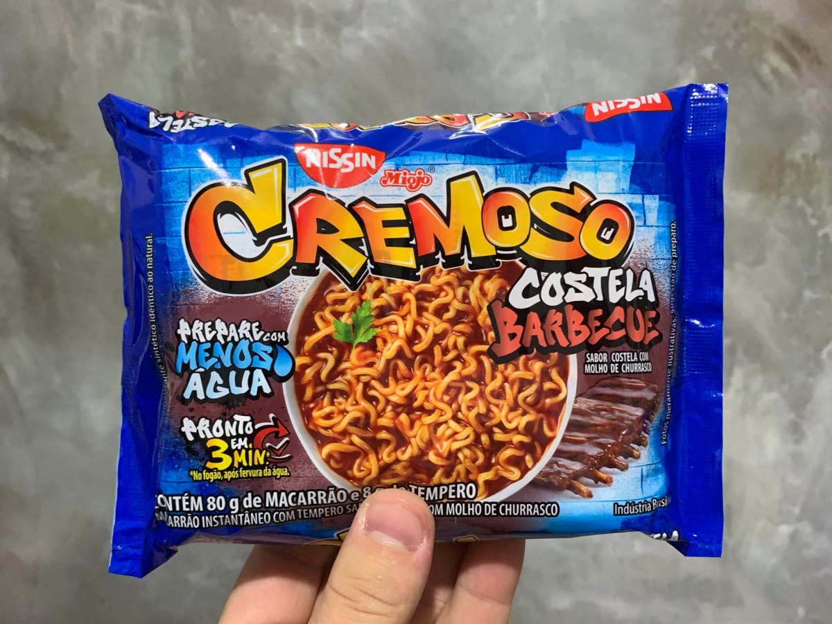 🇧🇷Nissin Miojo Cremoso sabor Costela Barbecue
