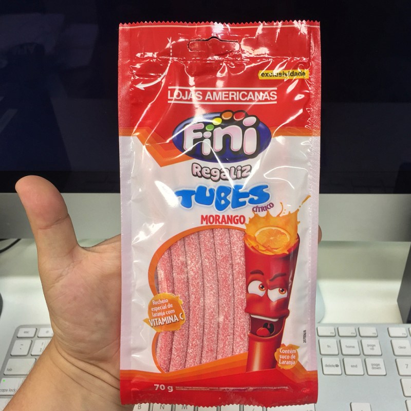 🇧🇷Fini Tubes Morango com Laranja!