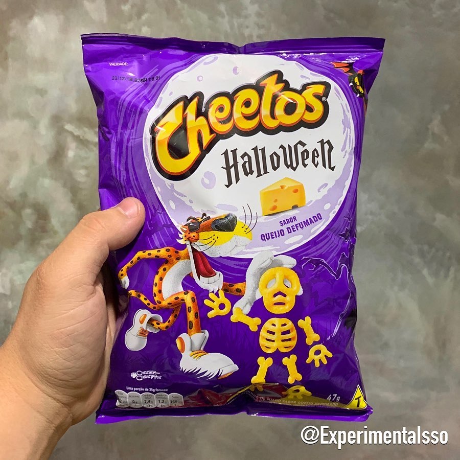 🇧🇷Cheetos Halloween – Edição 2019 – Sabor Queijo Defumado! 💀🎃