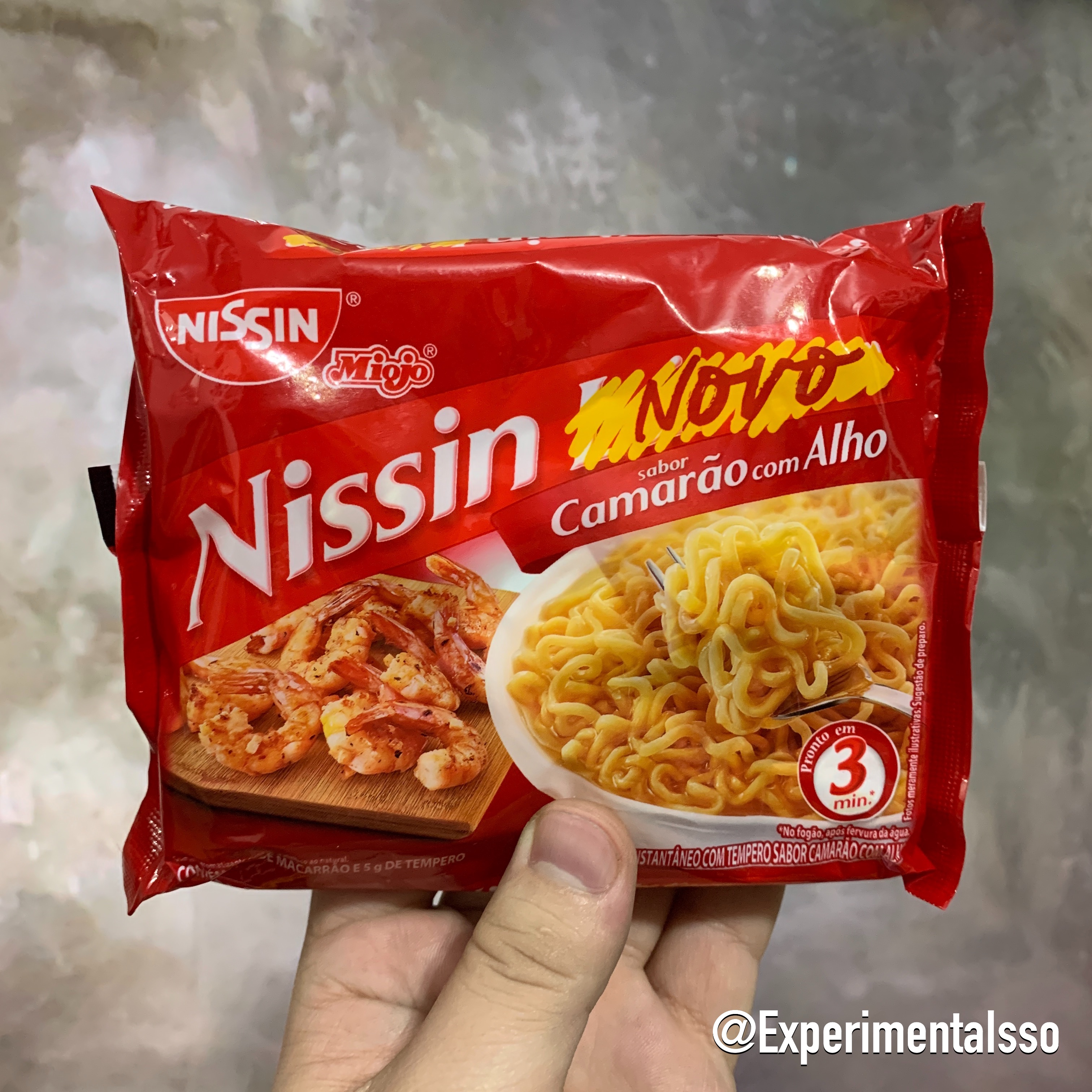 🇧🇷Nissin Lámen sabor Camarão com Alho (Lançamento 2019)