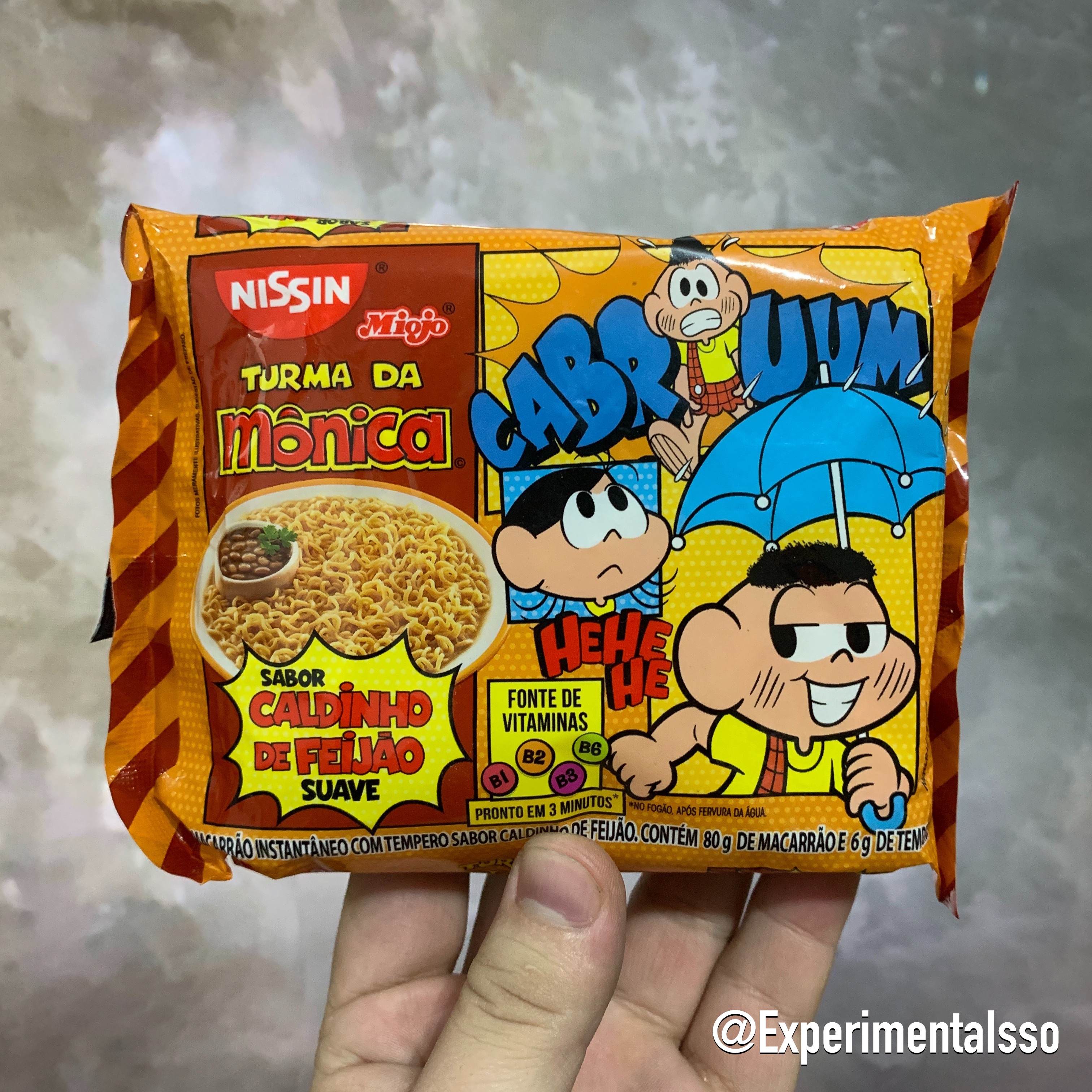 🇧🇷Nissin Miojo Turma da Mônica sabor Caldinho de Feijão