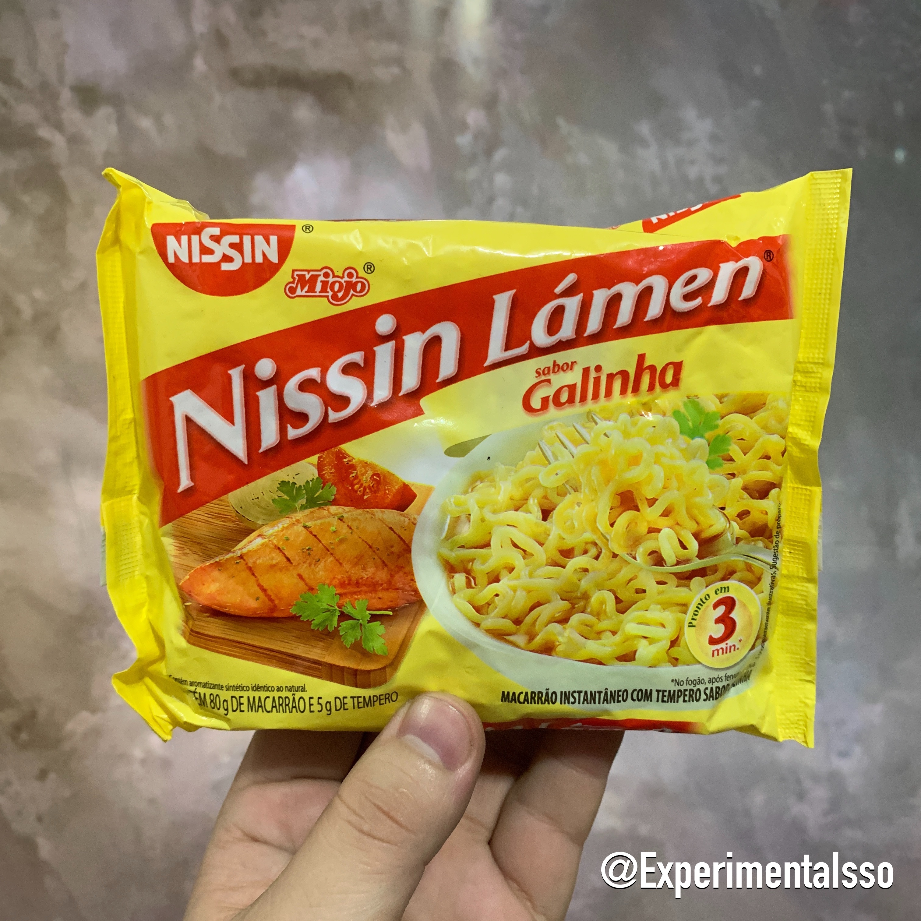 🇧🇷Nissin Lámen sabor Galinha (Brasil, 2020)
