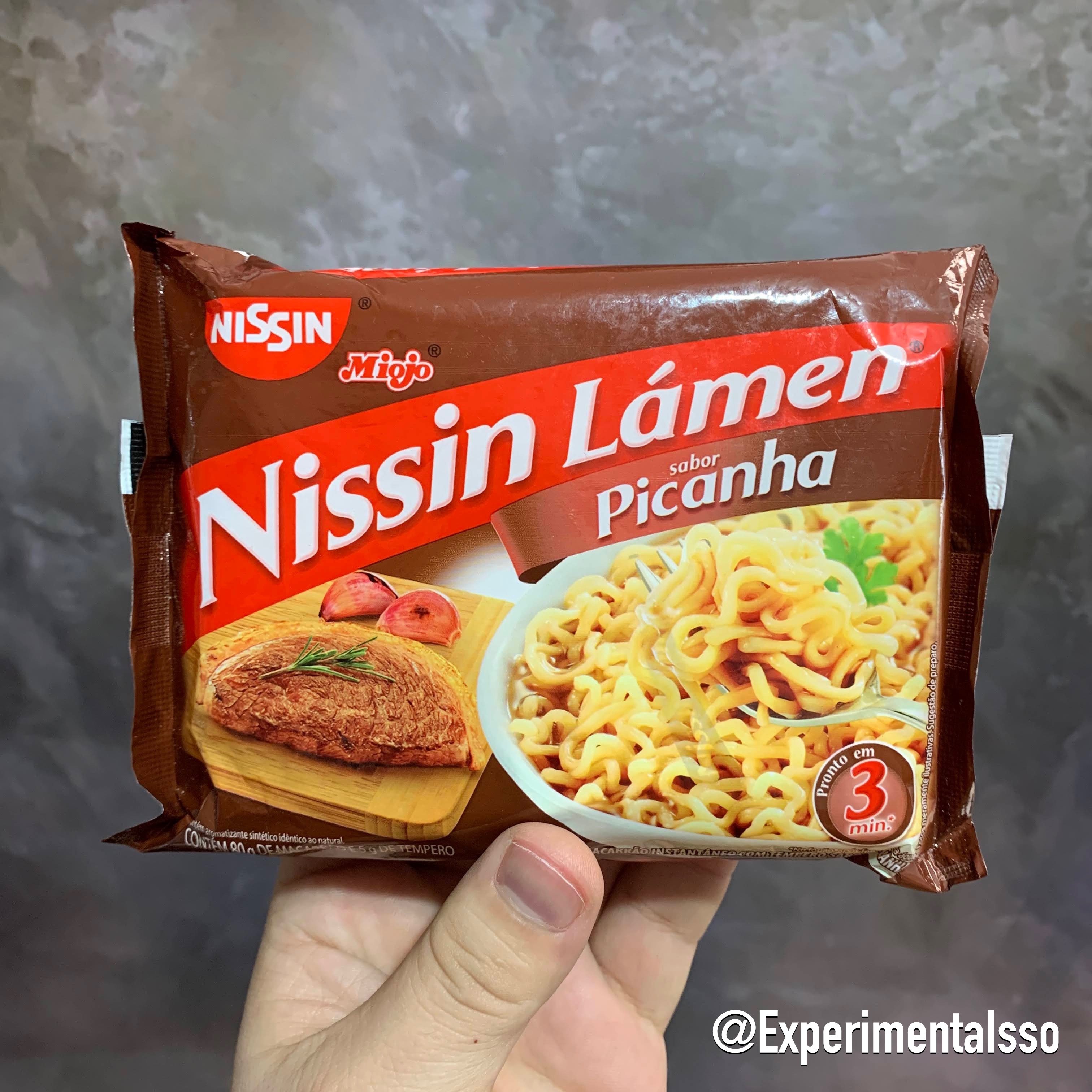🇧🇷Nissin Miojo Lámen sabor Picanha (Brasil, 2020)