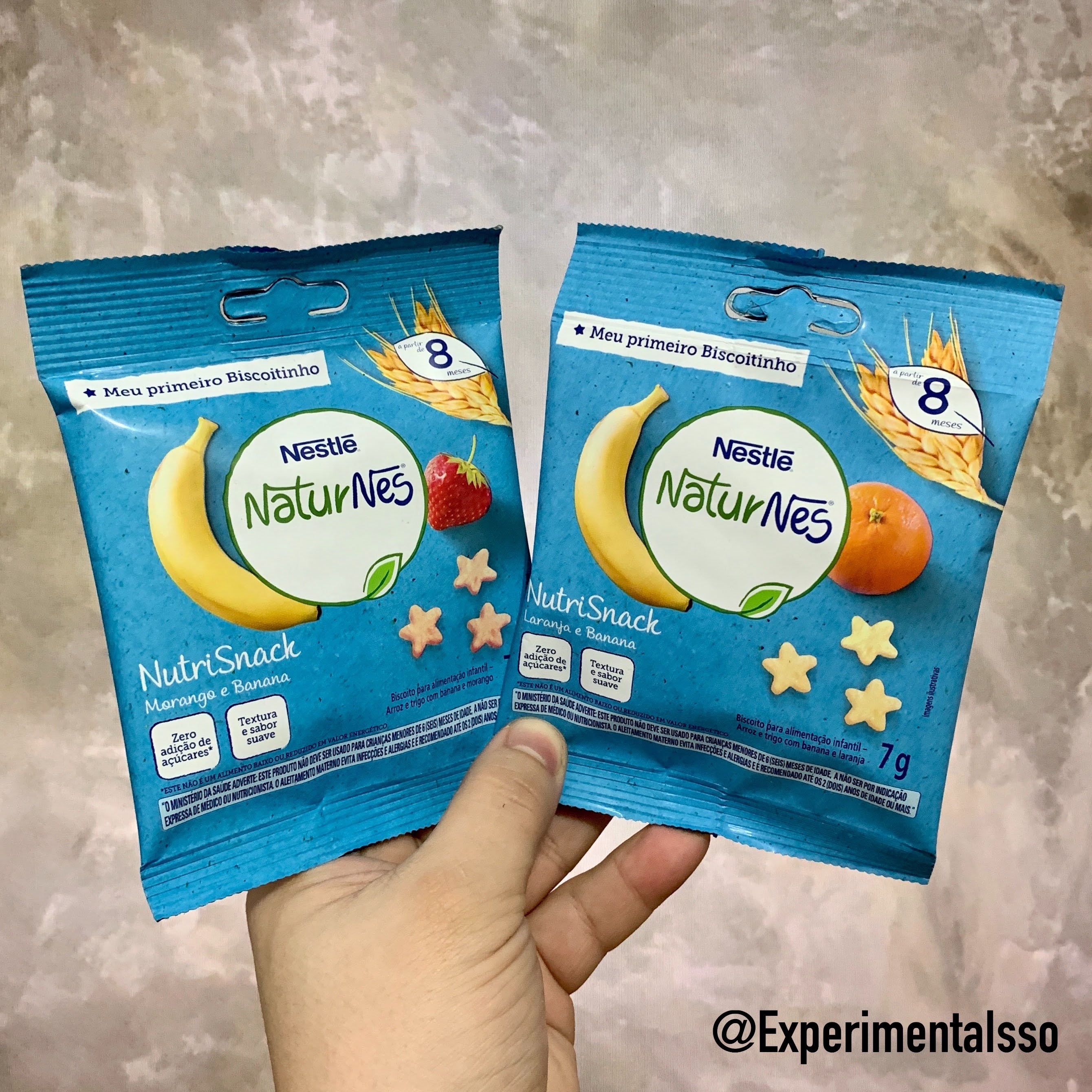 🇧🇷Nestlé NaturNes NutriSnack (Sabor Laranja e Banana e Morango e Banana) (Alimentação infantil)