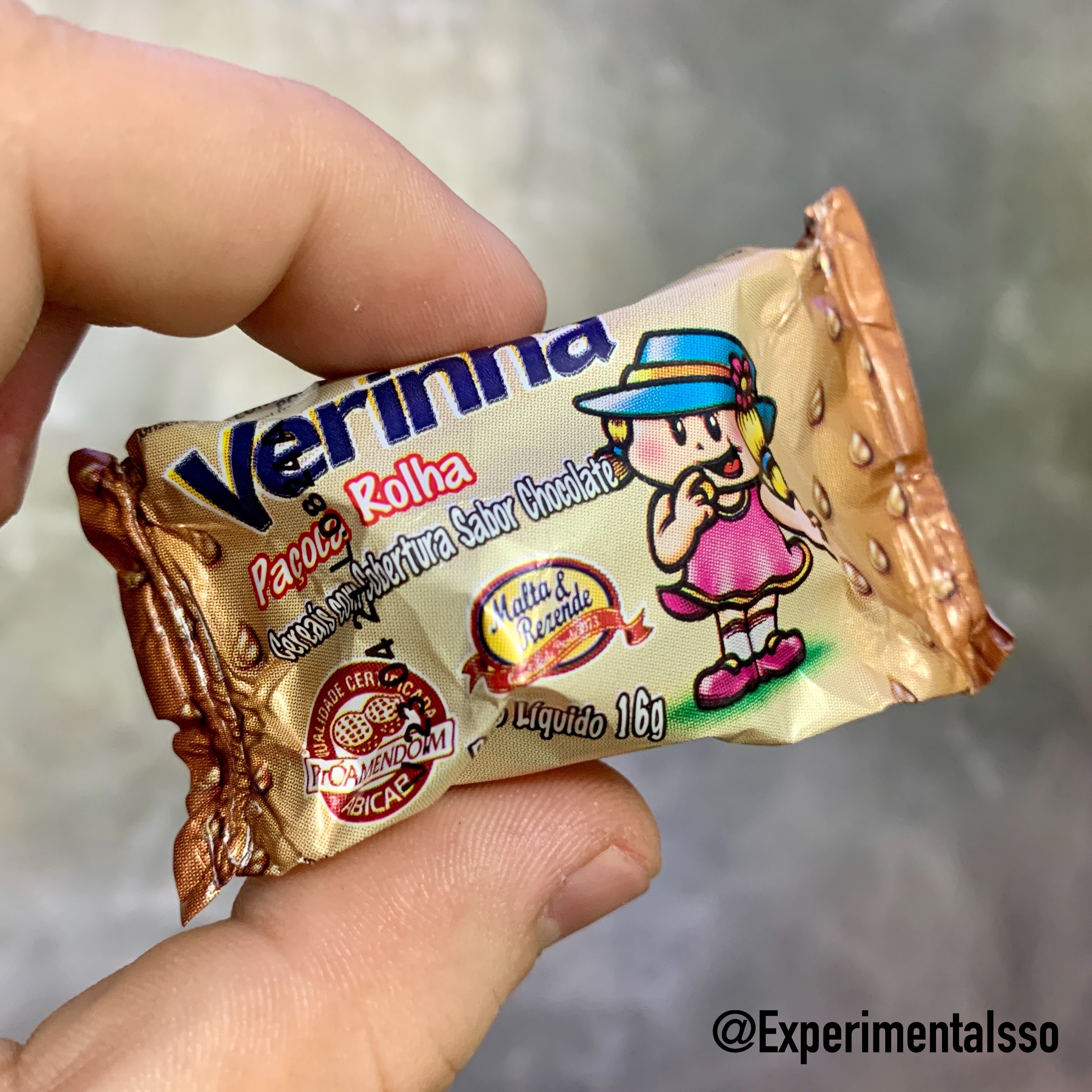🇧🇷Paçoca Rolha Verinha com Cereal de Chocolate