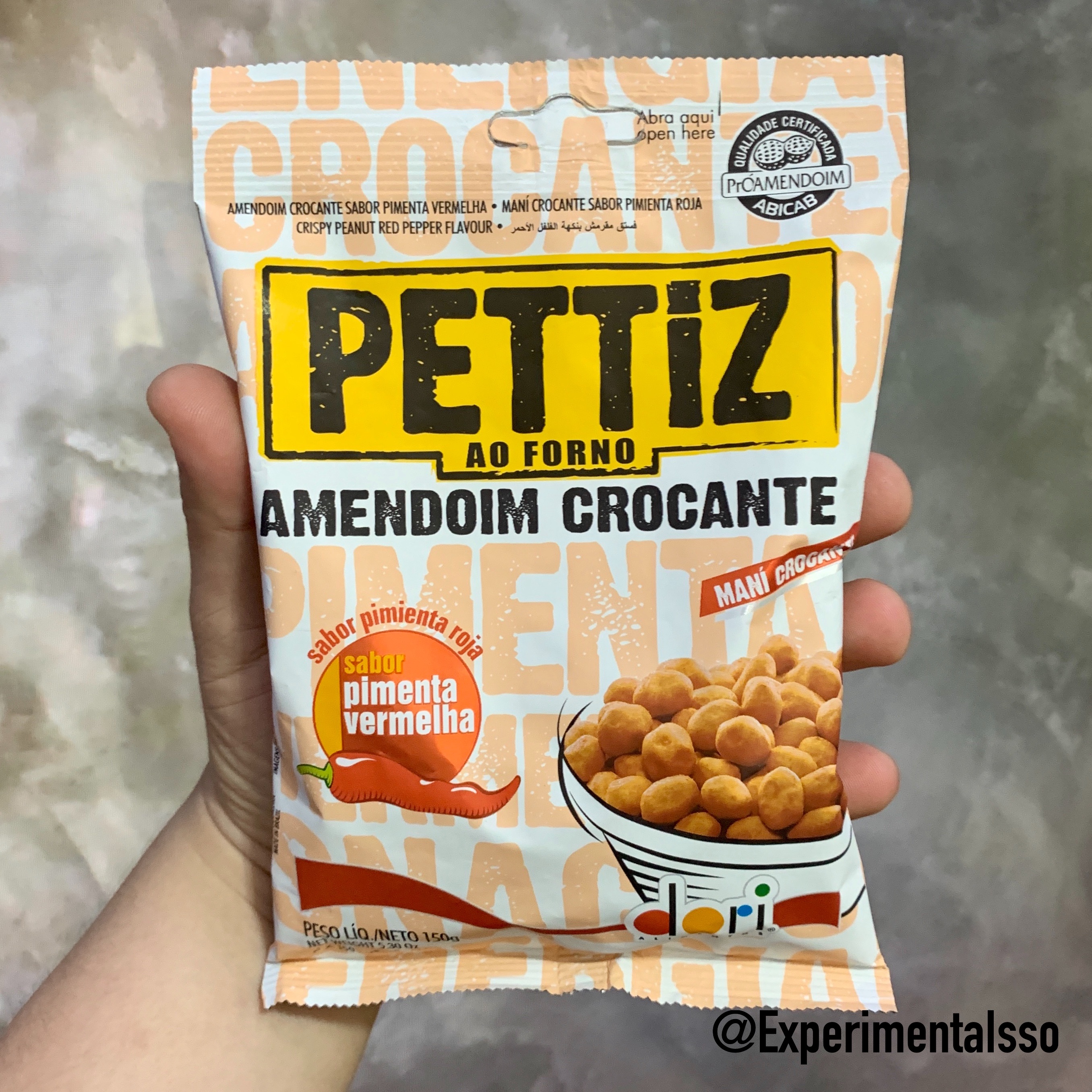 Pettiz Amendoim Crocante Pimenta Vermelha
