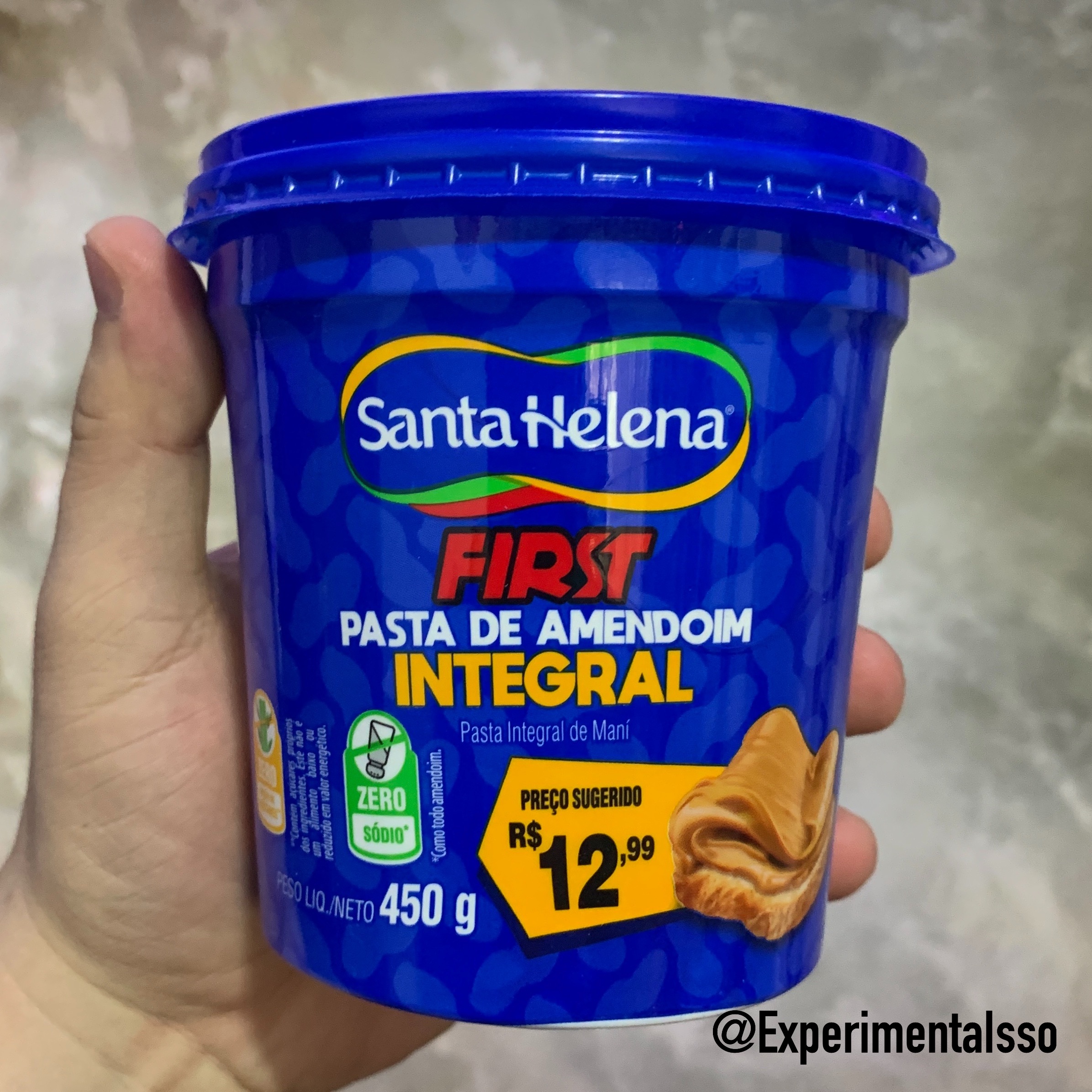 🇧🇷First Pasta de Amendoim Integral Santa Helena
