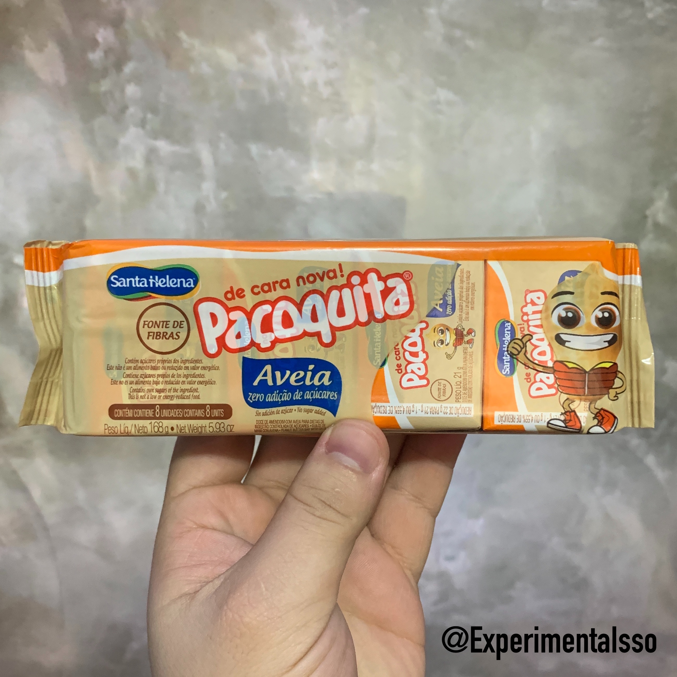 🇧🇷Paçoquita de Aveia Zero Adição de Açucar (Brasil, 2020)