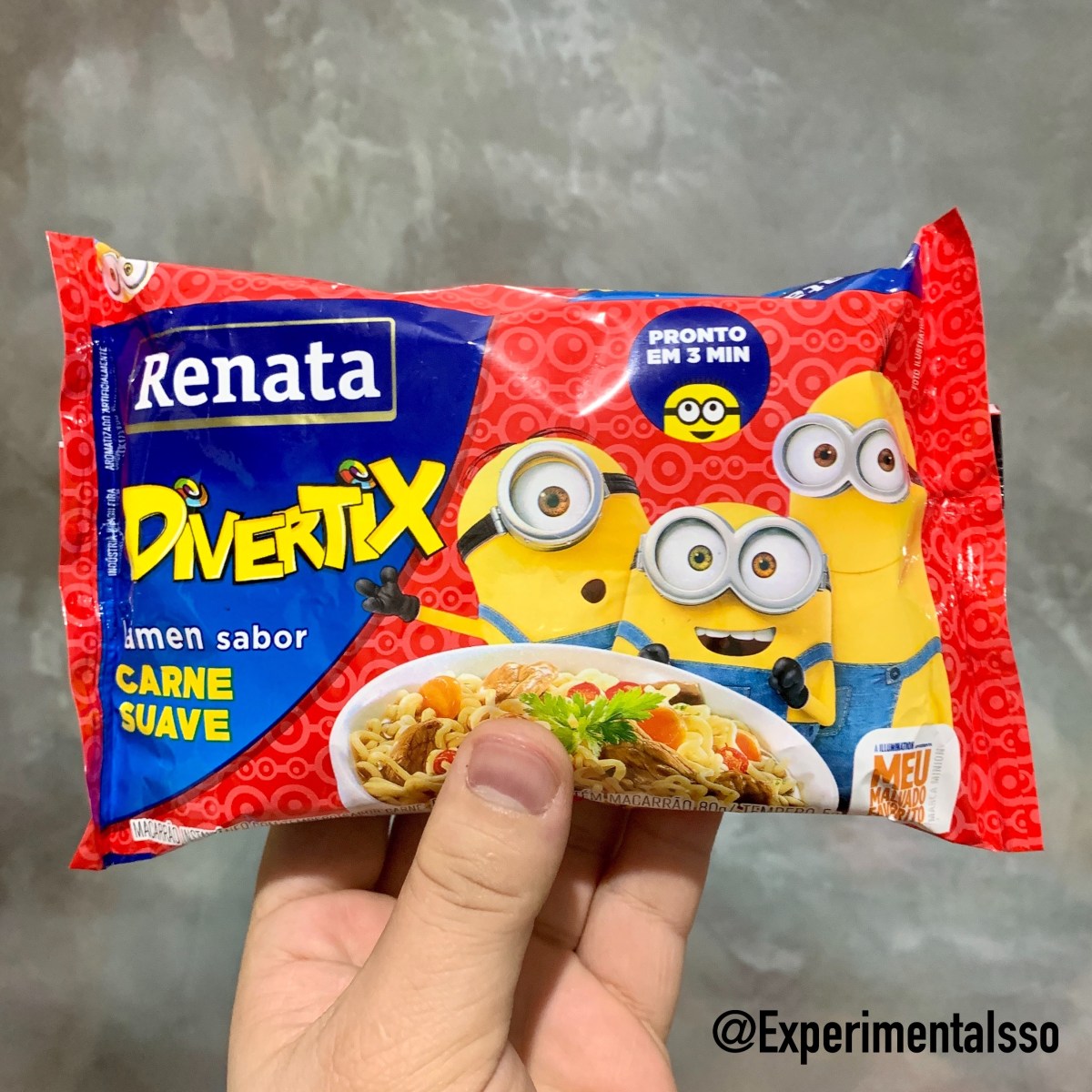 🇧🇷Renata Lamen Divertix Minions Sabor Carne Suave