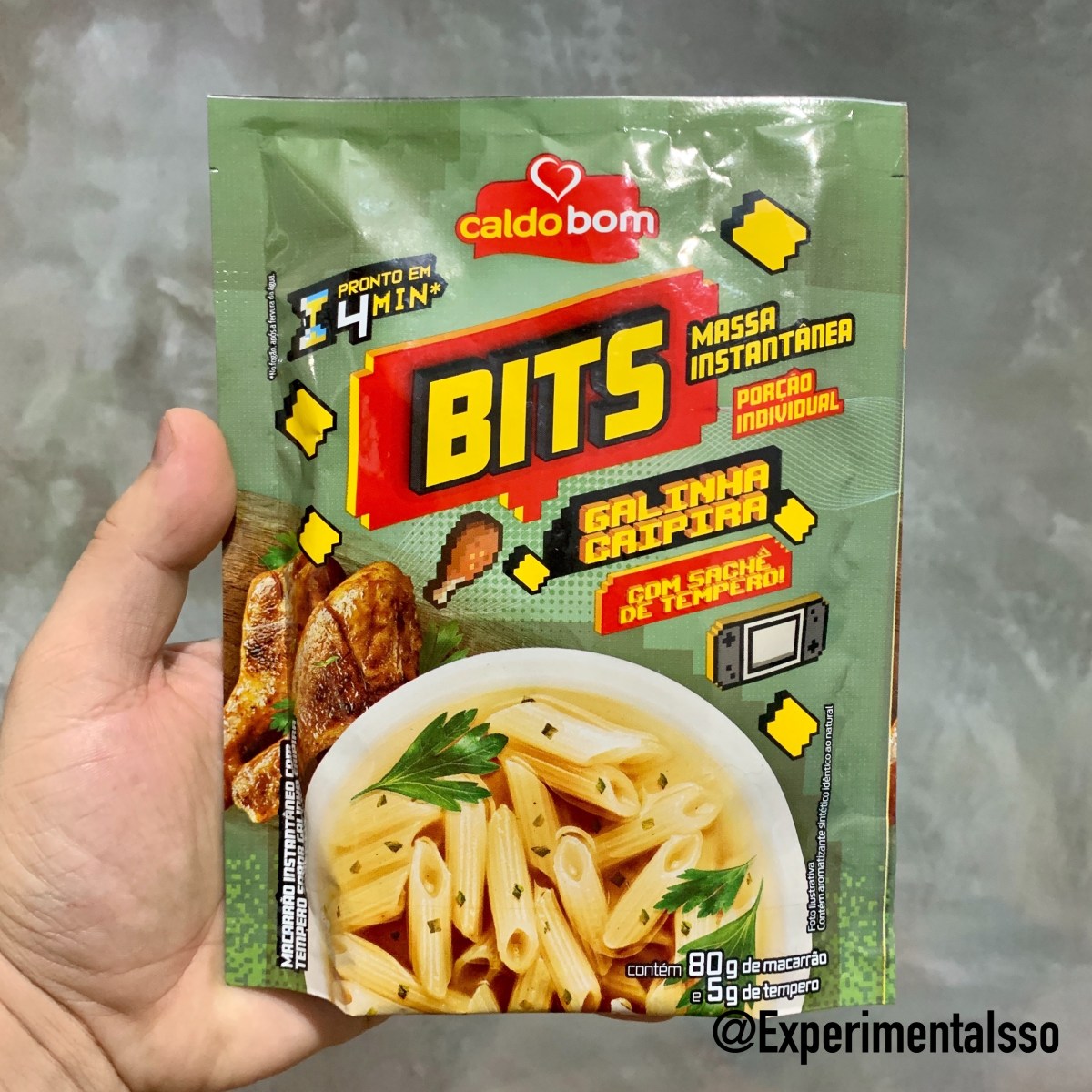 🇧🇷Caldo Bom Massa Instantânea Bits Sabor Galinha Caipira