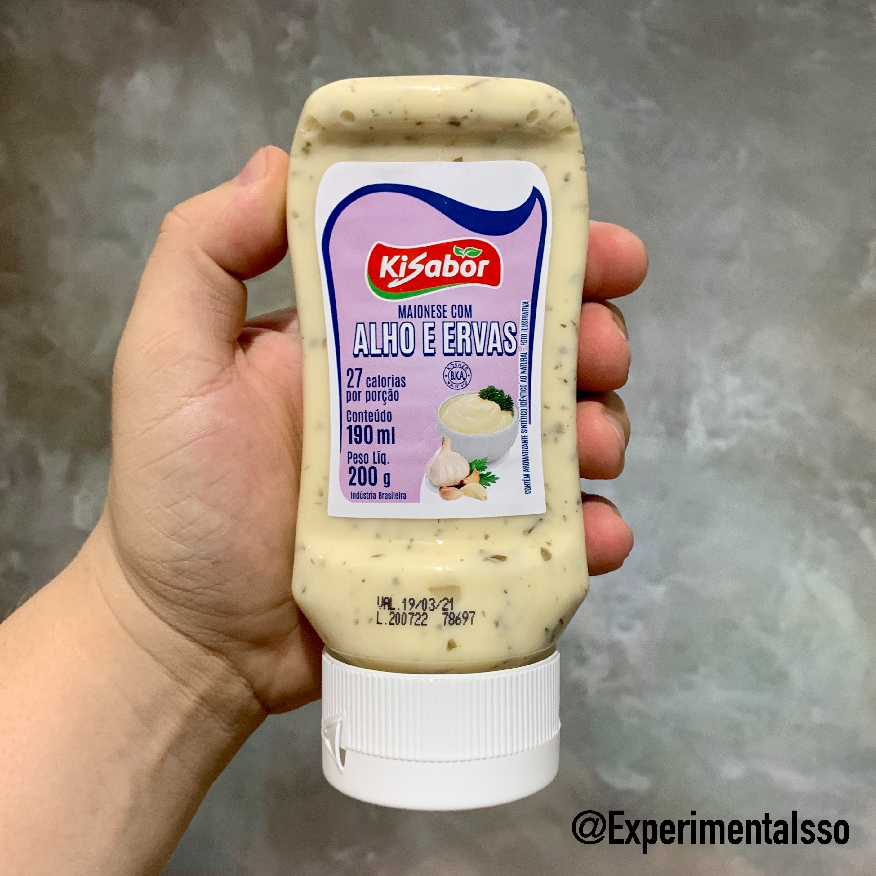 🇧🇷KiSabor Maionese com Alho e Ervas