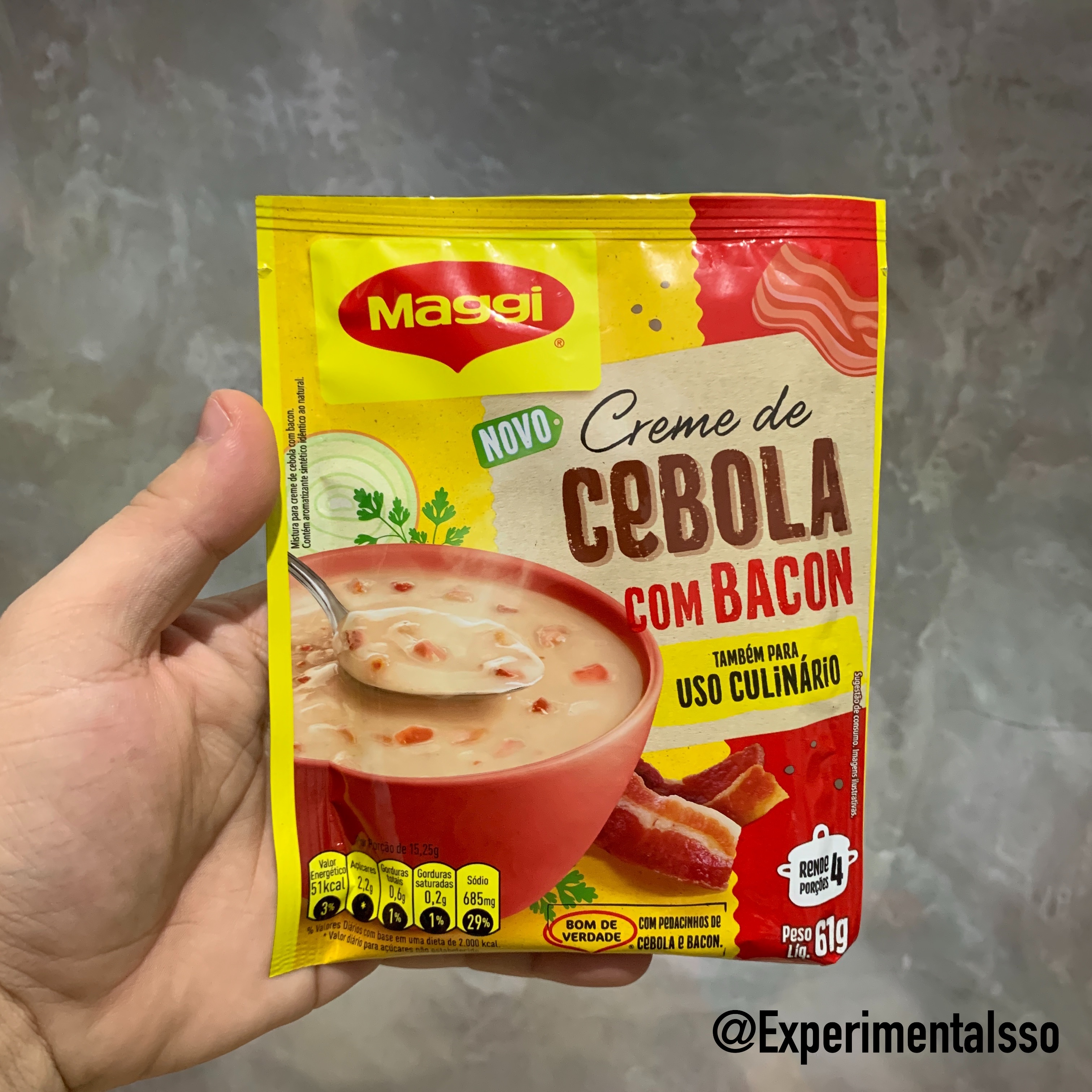 🇧🇷Maggi Creme de Cebola com Bacon (Uso Culinário)