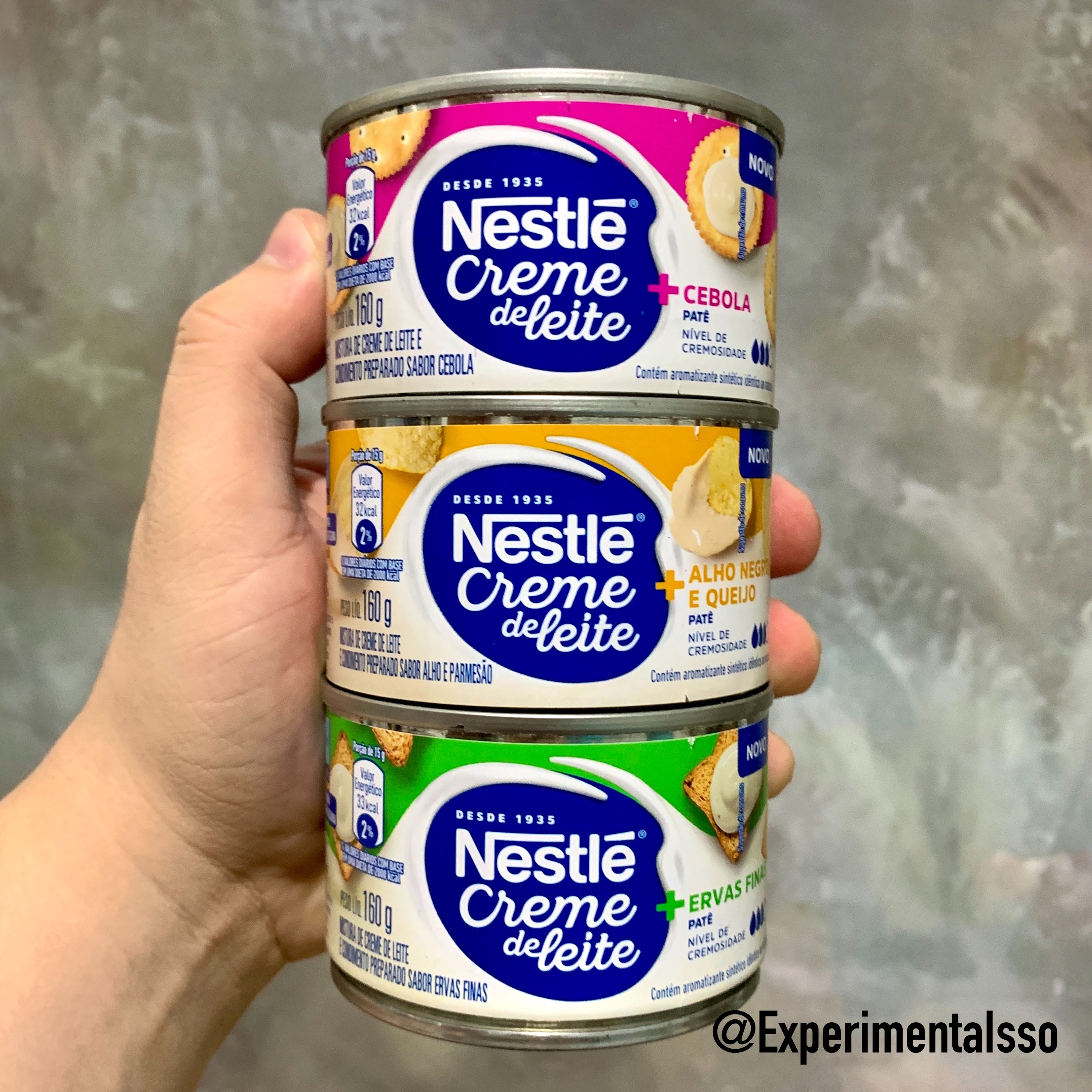 🇧🇷Nestlé Creme de Leite Patê (2020) Sabor alho negro e queijo, ervas finas, cebola