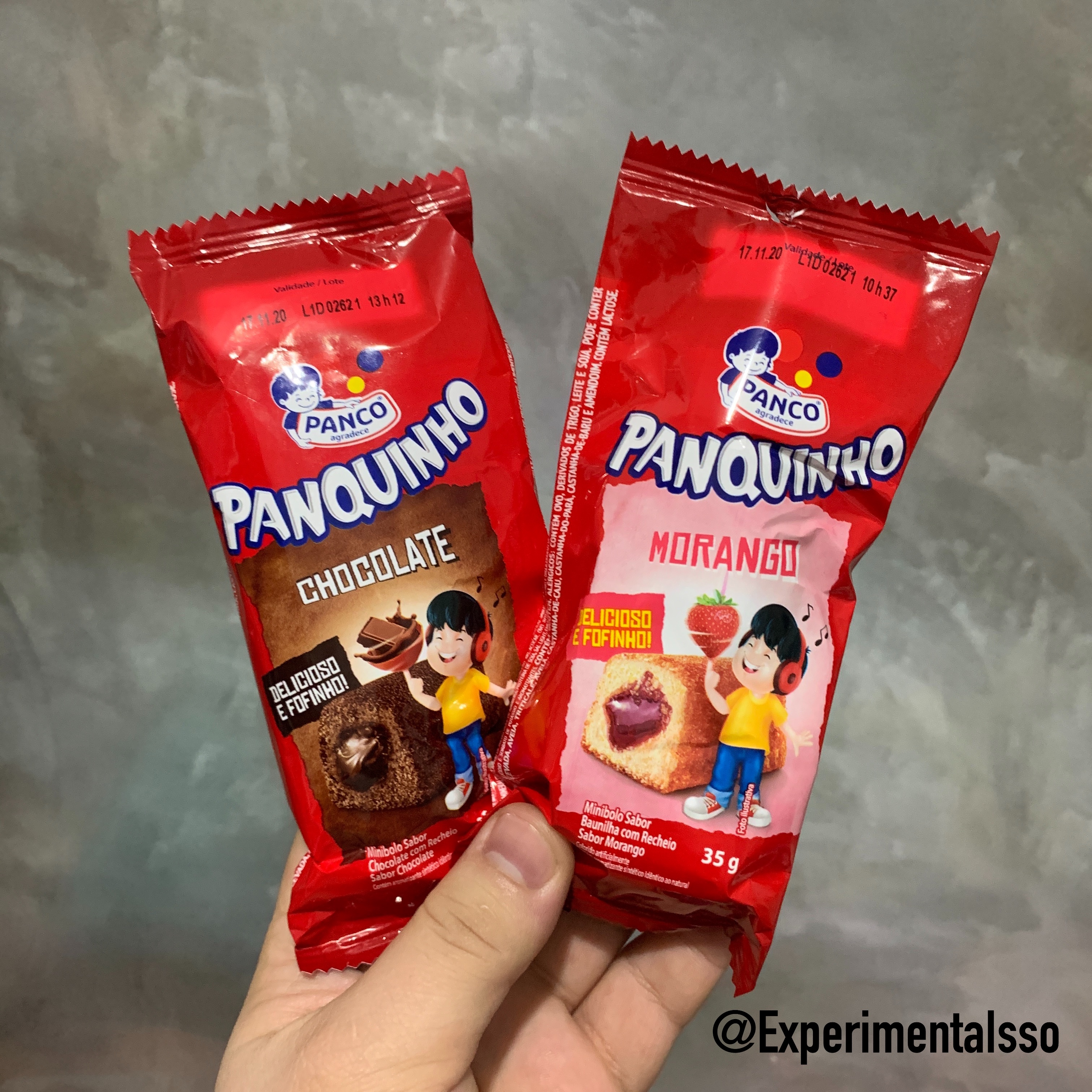🇧🇷Panco Panquinho Bolinho sabor Chocolate e sabor Morango