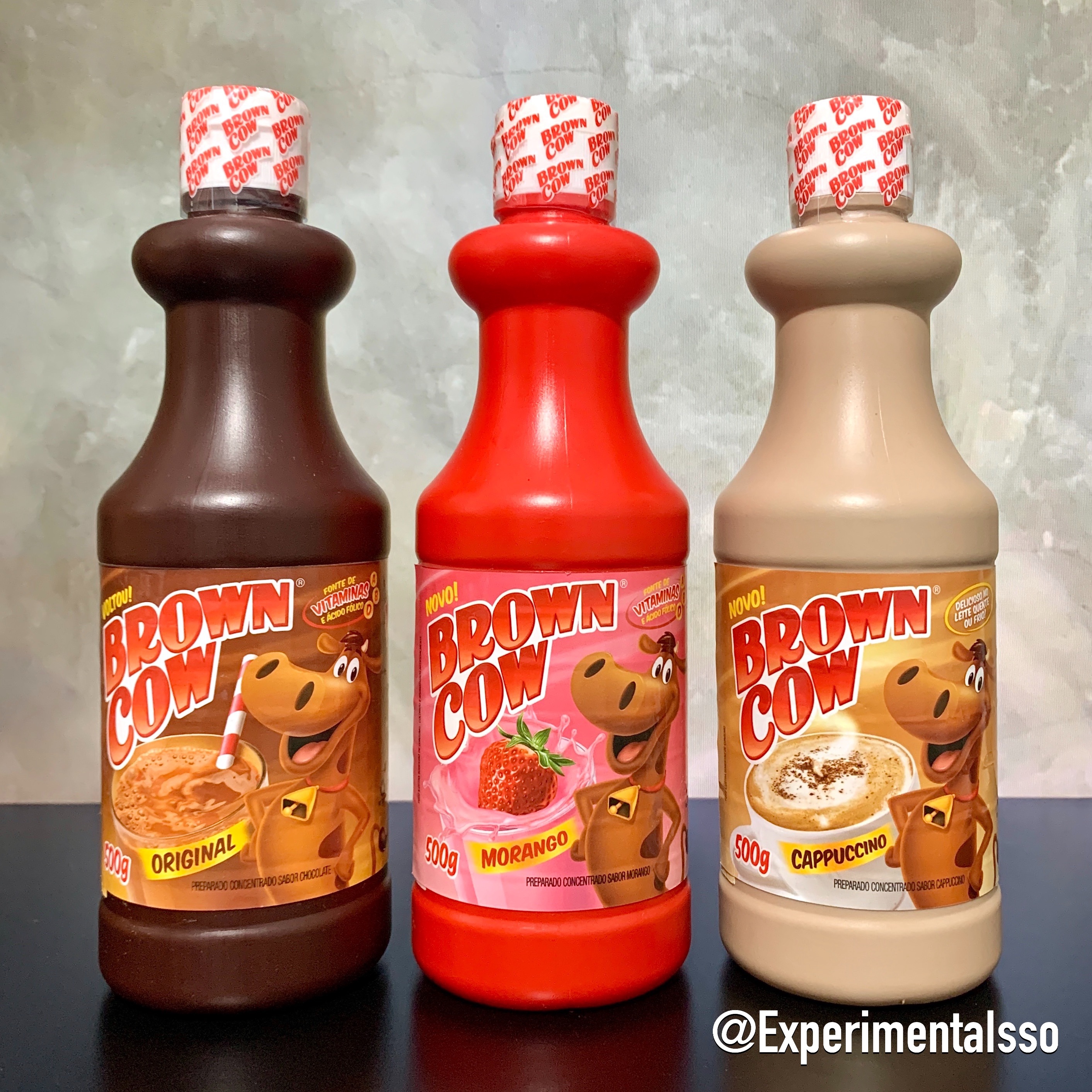 🇧🇷Achocolatados Brown Cow – Chocolate Original, Morango e Cappuccino (Nobel Foods)