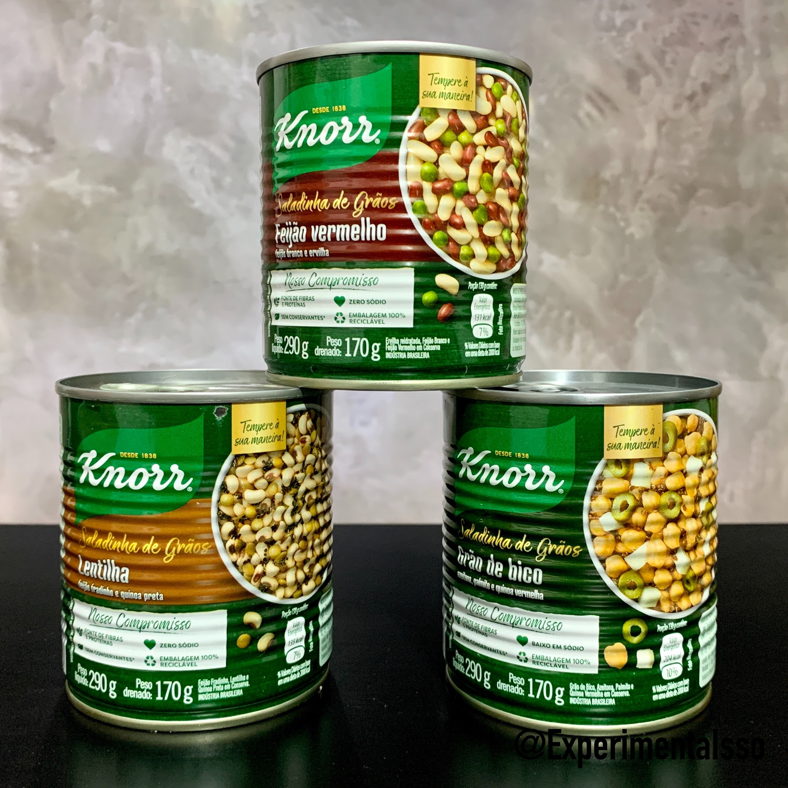 🇧🇷Knorr Saladinha de Grãos (Lentilha, Feijão Vermelho e Grão de Bico)