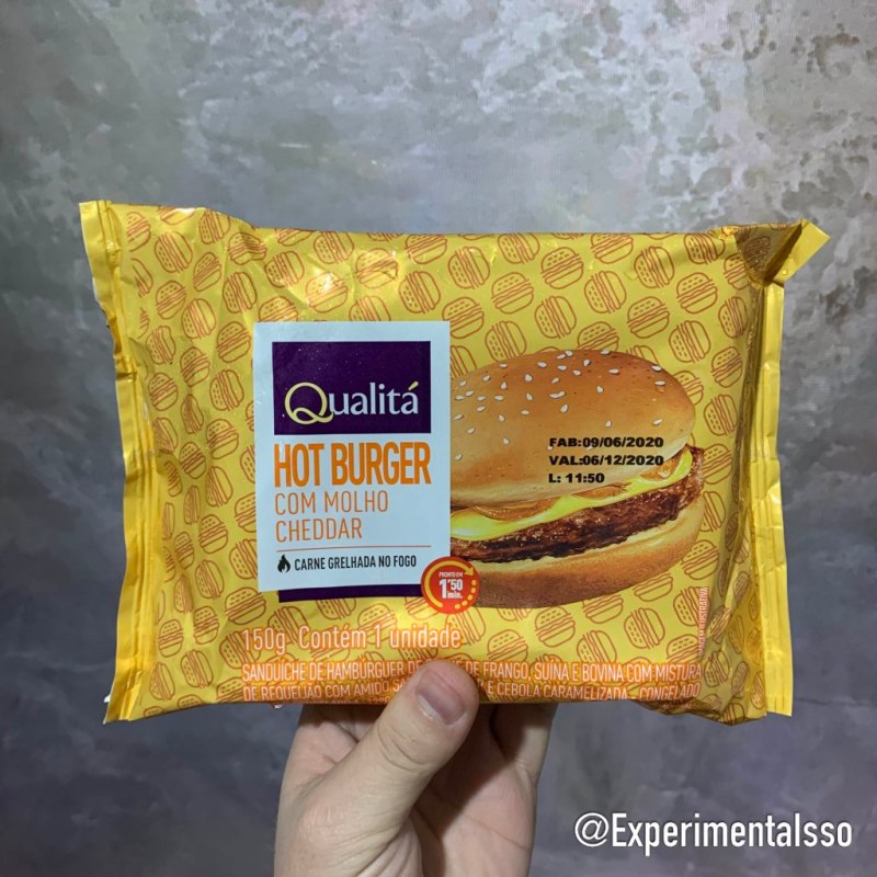 🇧🇷Hot Burger da Qualitá – Com Molho Cheddar