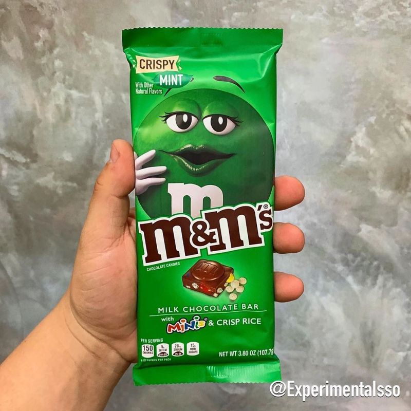 🇺🇸 Barra de M&M’s Crispy com menta! 😱😍❤️