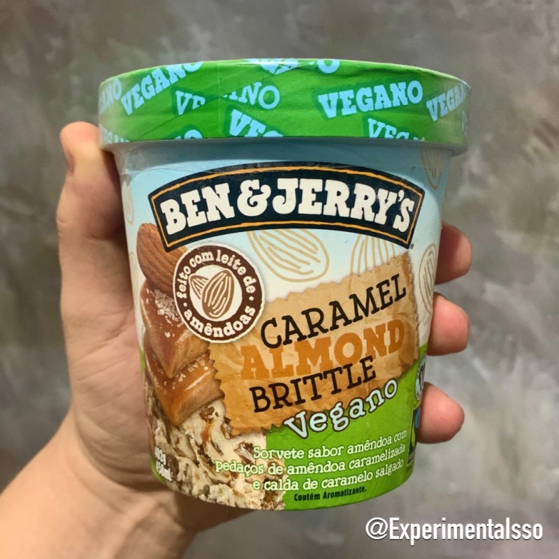 🇧🇷Sorvete Ben & Jerry’s Vegano 😌 – Caramel Almond Brittle