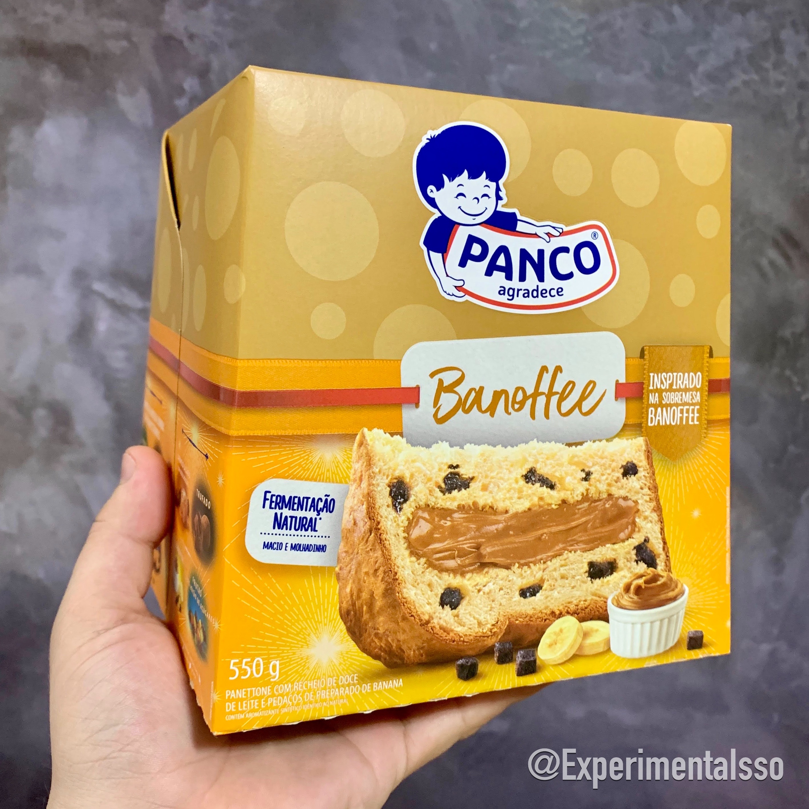 🇧🇷Panettone Panco sabor Banofee (Banana com Doce de Leite)