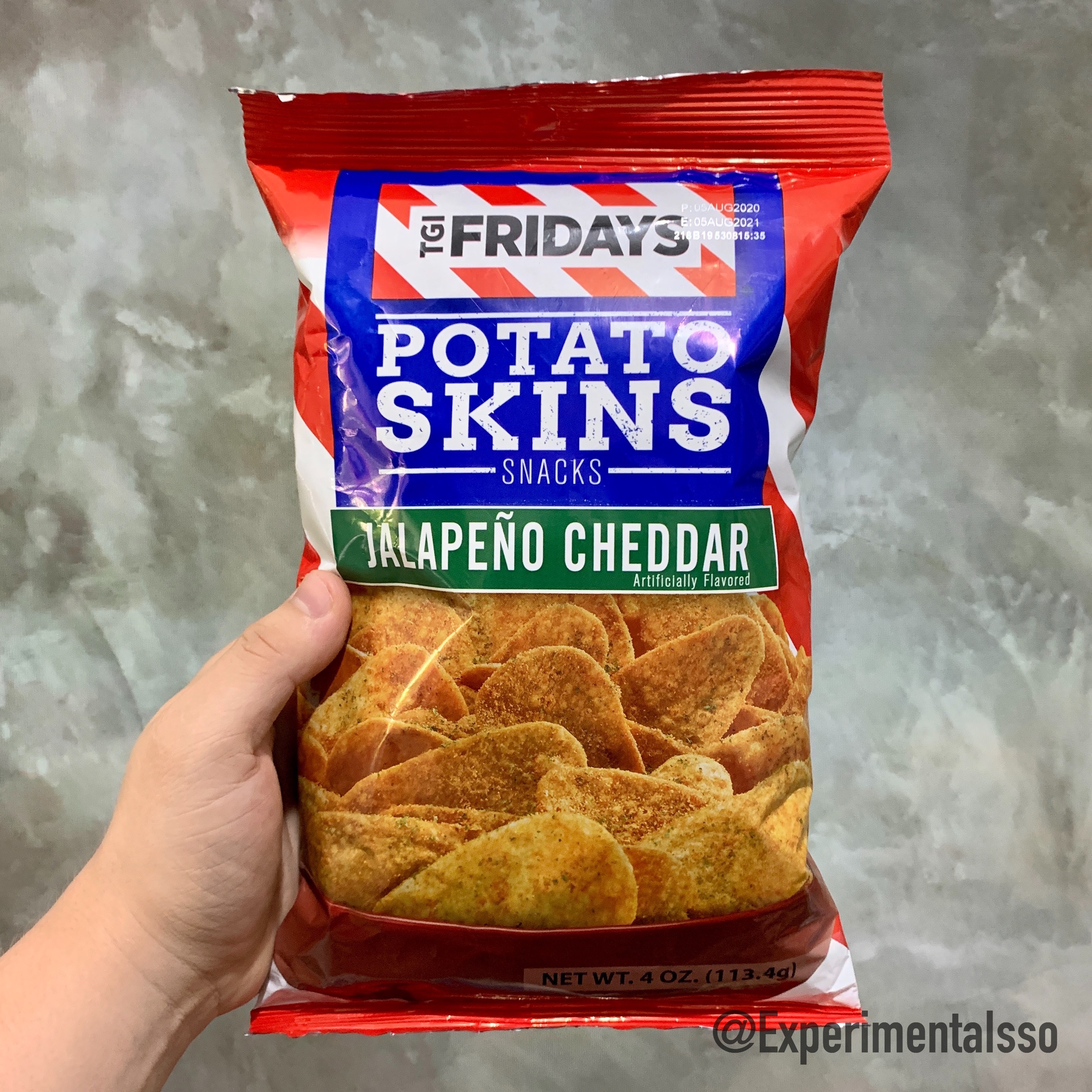 🇺🇸🇧🇷TGI Fridays Potato Skins Snacks Jalapeño Cheddar (USA, 2020)