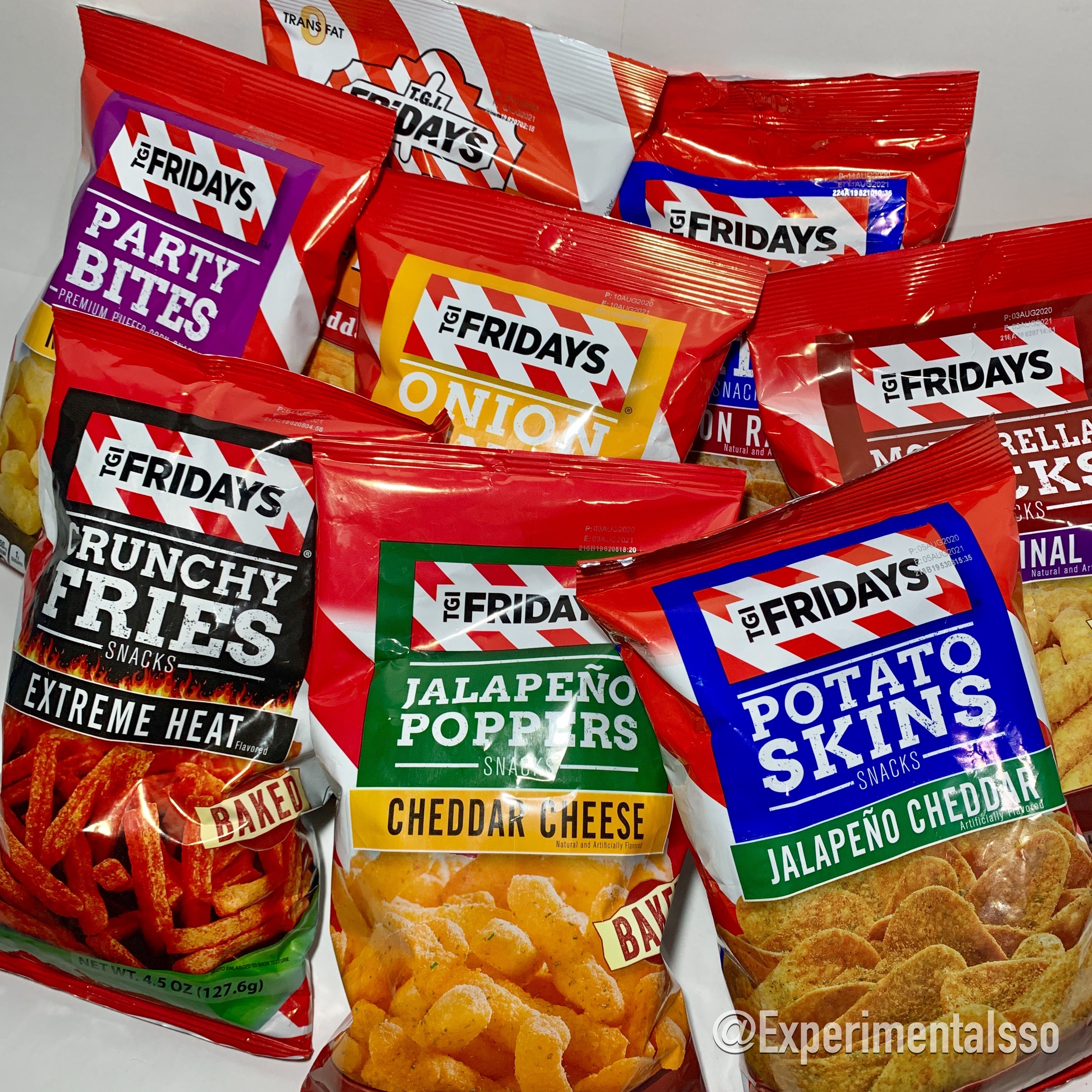 🇺🇸🇧🇷Lista de TGI Fridays Snacks