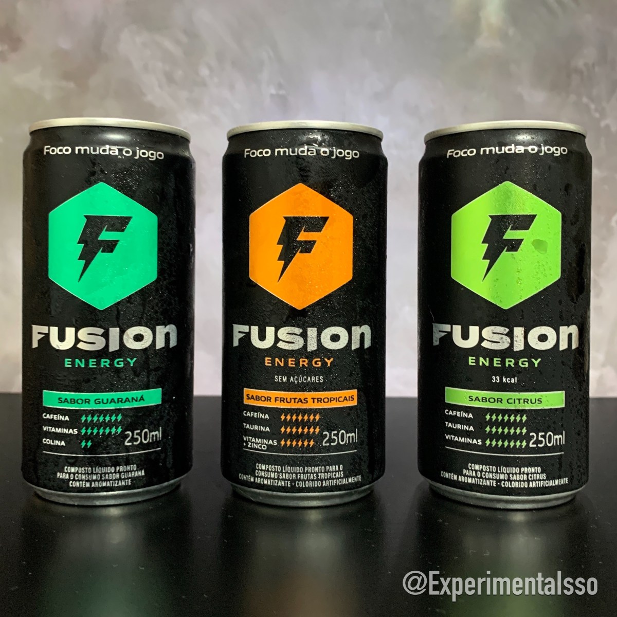 🇧🇷Energético Fusion Energy Novos Sabores (Guaraná, Frutas Tropicais, Citrus) (Brasil, 2020)