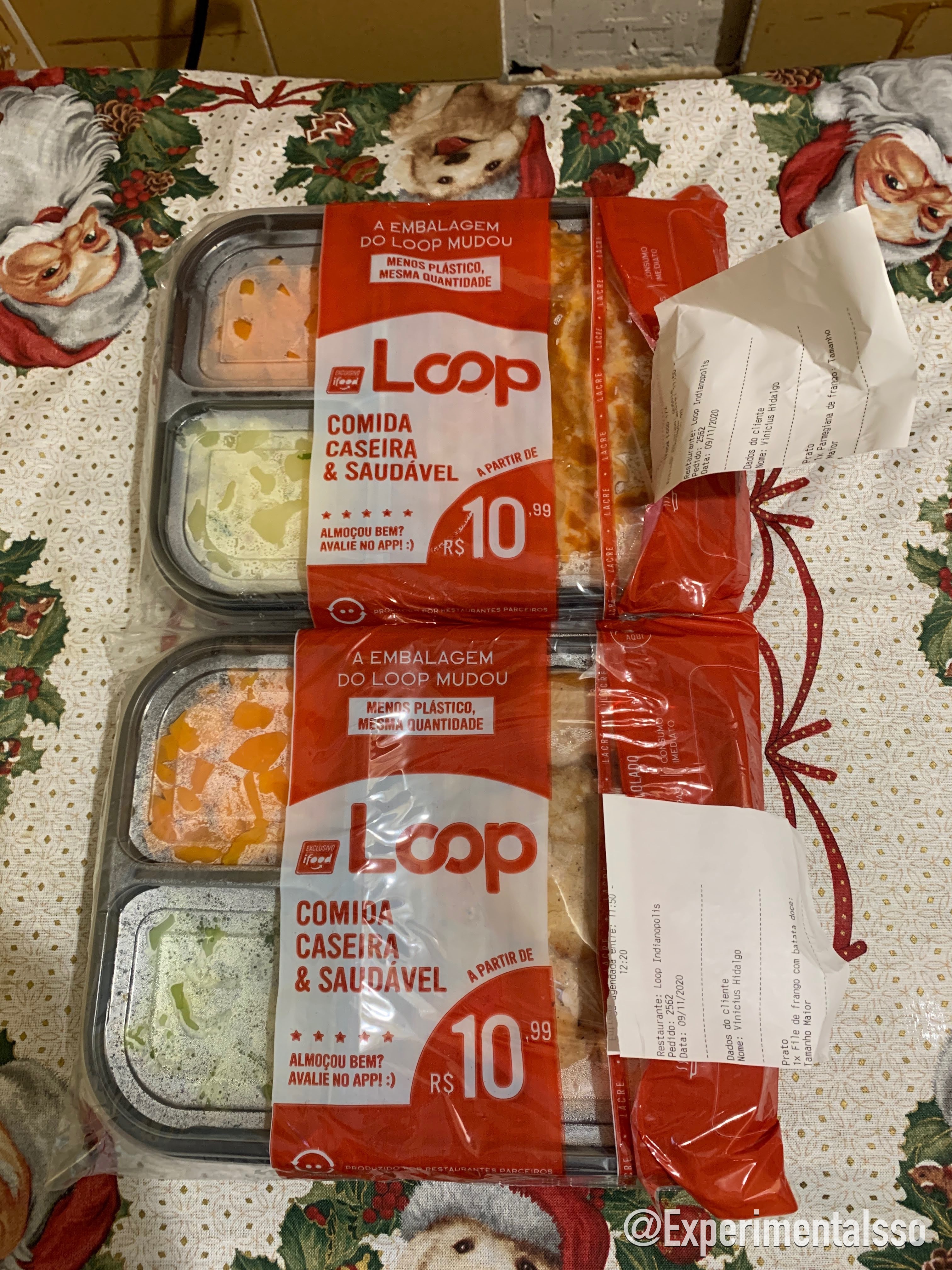 iFood Loop Club – Lista e fotos dos Pratos (Delivery) (Brasil, Novembro de 2020)