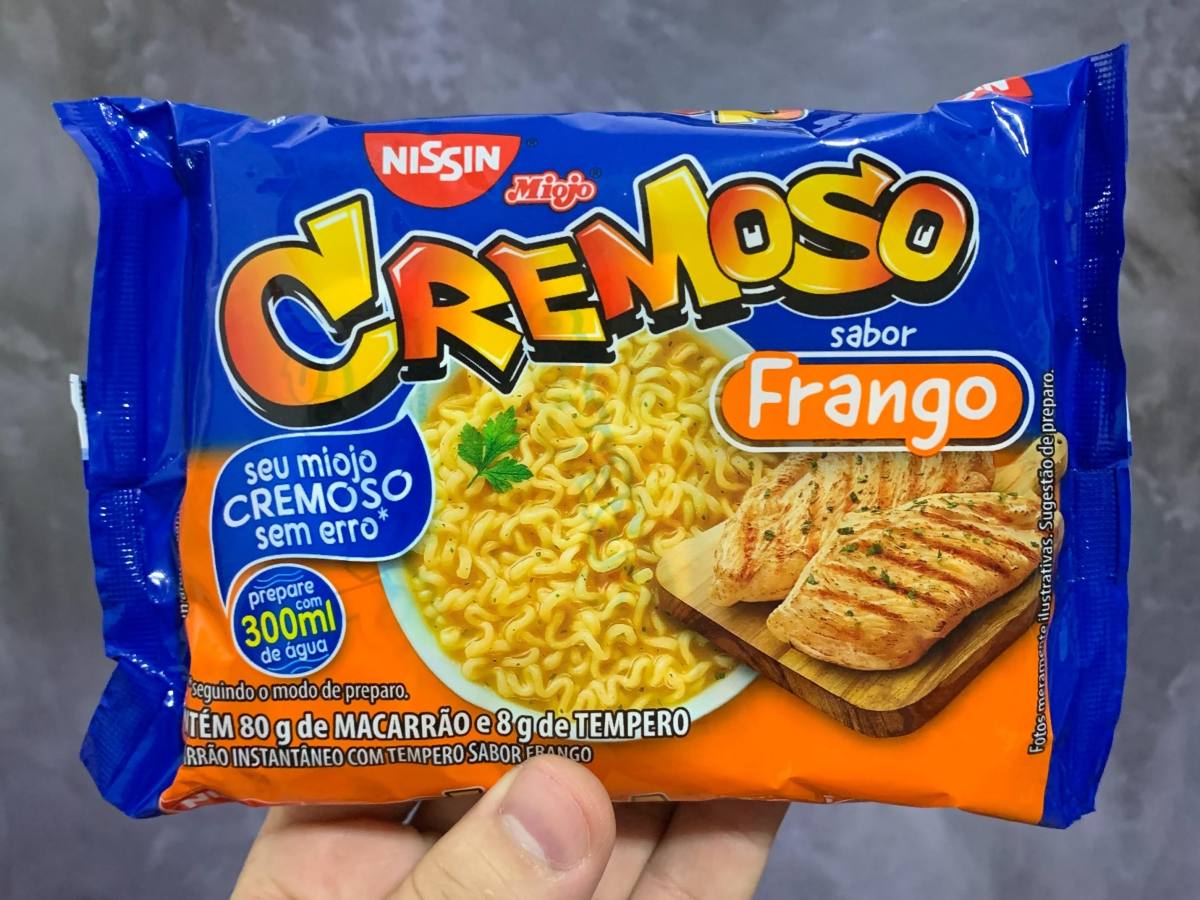 🇧🇷Nissin Miojo Cremoso – Sabor Frango (Brasil, 2020)