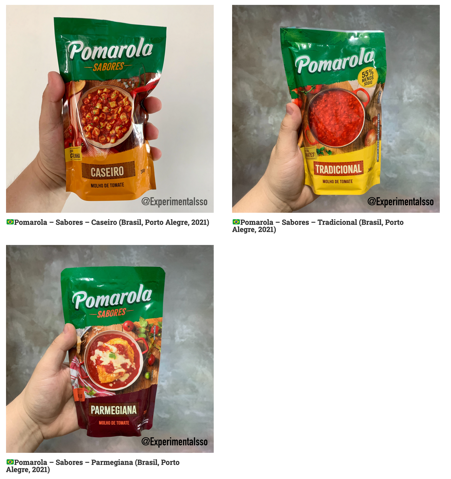 🇧🇷Pomarola – Sabores – Molhos de Tomate (Brasil, 2020)