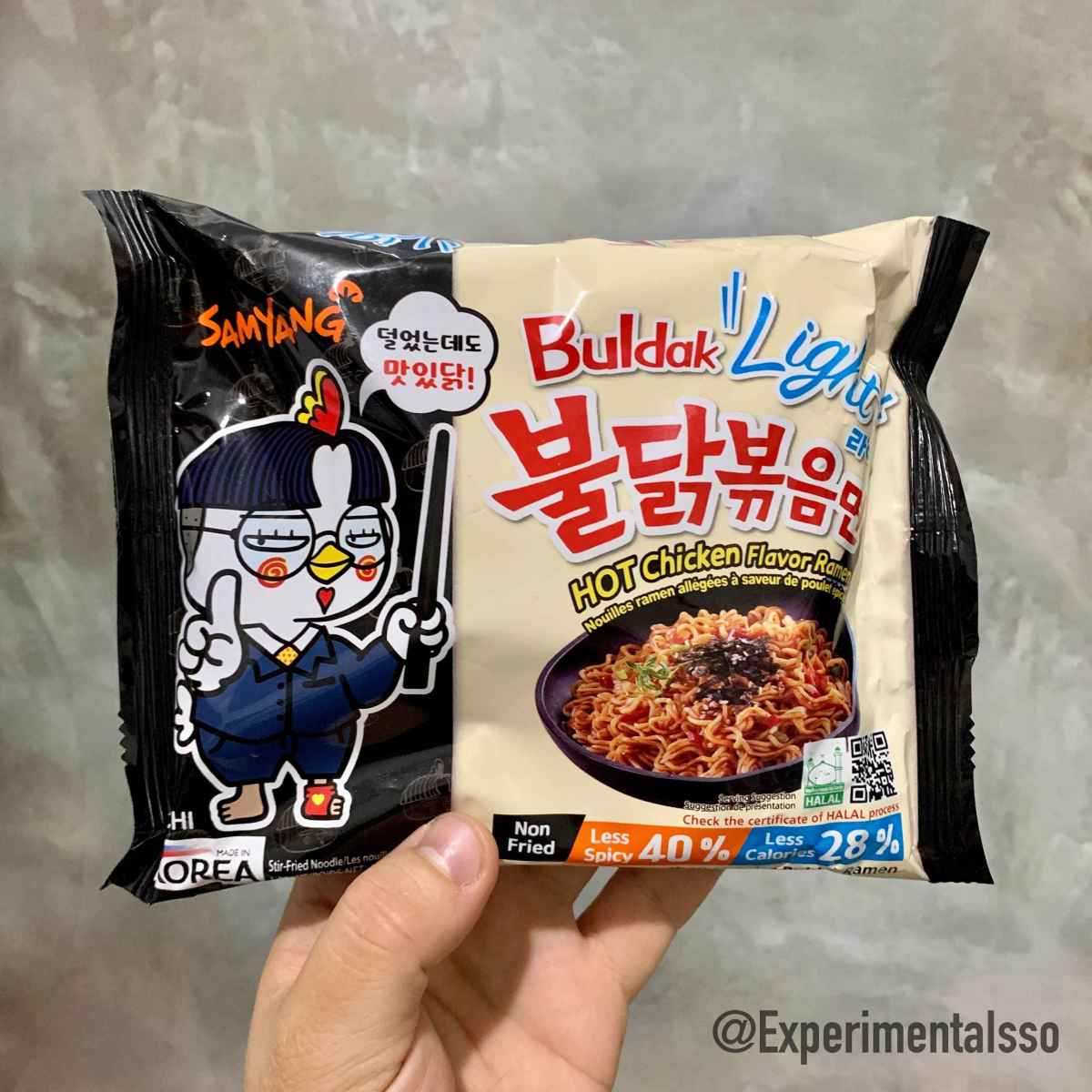 🇰🇷🇧🇷Samyang Macarrão Instantâneo – Lámen Sabor Frango Apimentado Light (Light Bulldark Spicy Chiken Ramen) (Brasil, 2021)