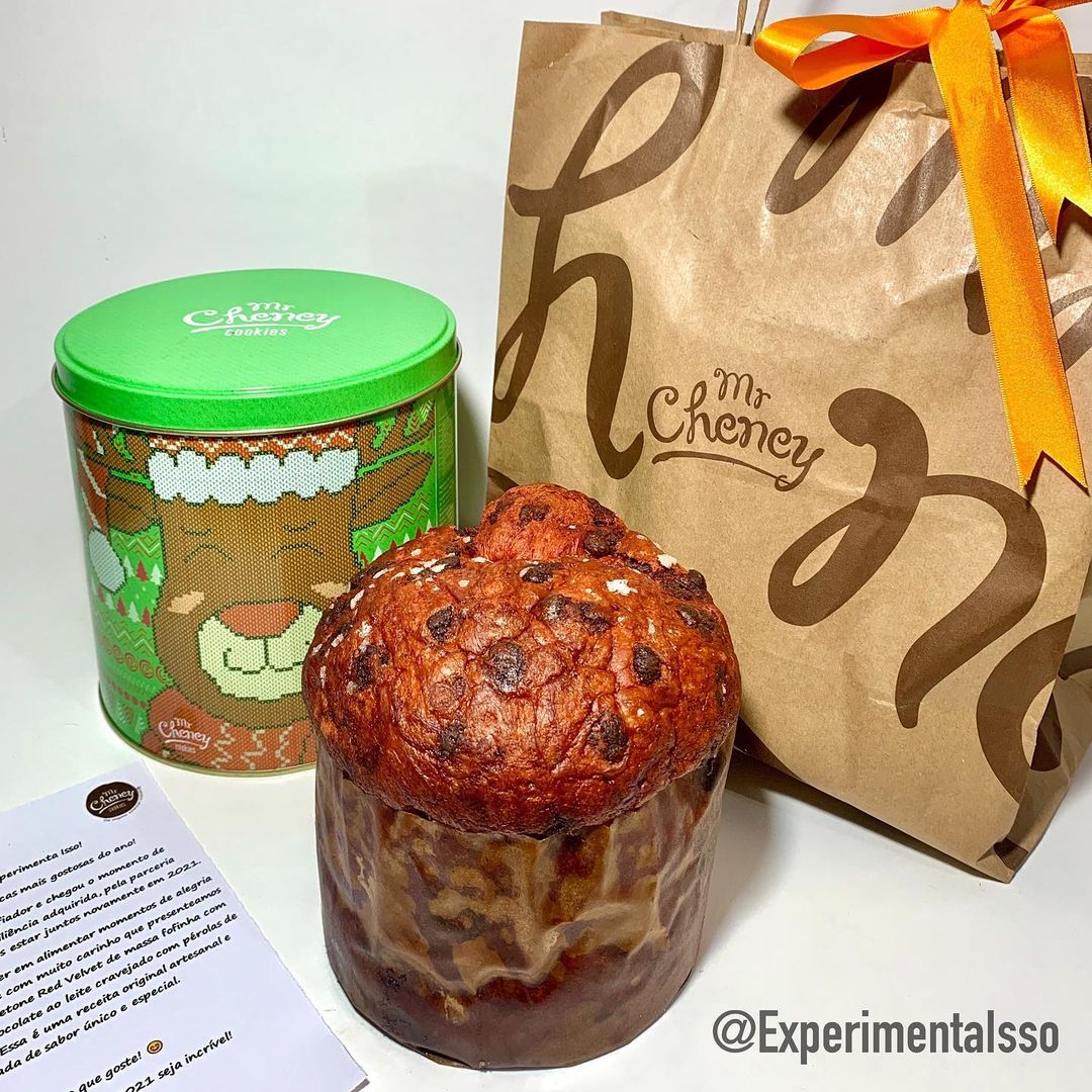 🇧🇷Recebidos – Mr Cheney Cookies de Natal! –  Panetone Red Velvet 😍  (Brasil, 2020)
