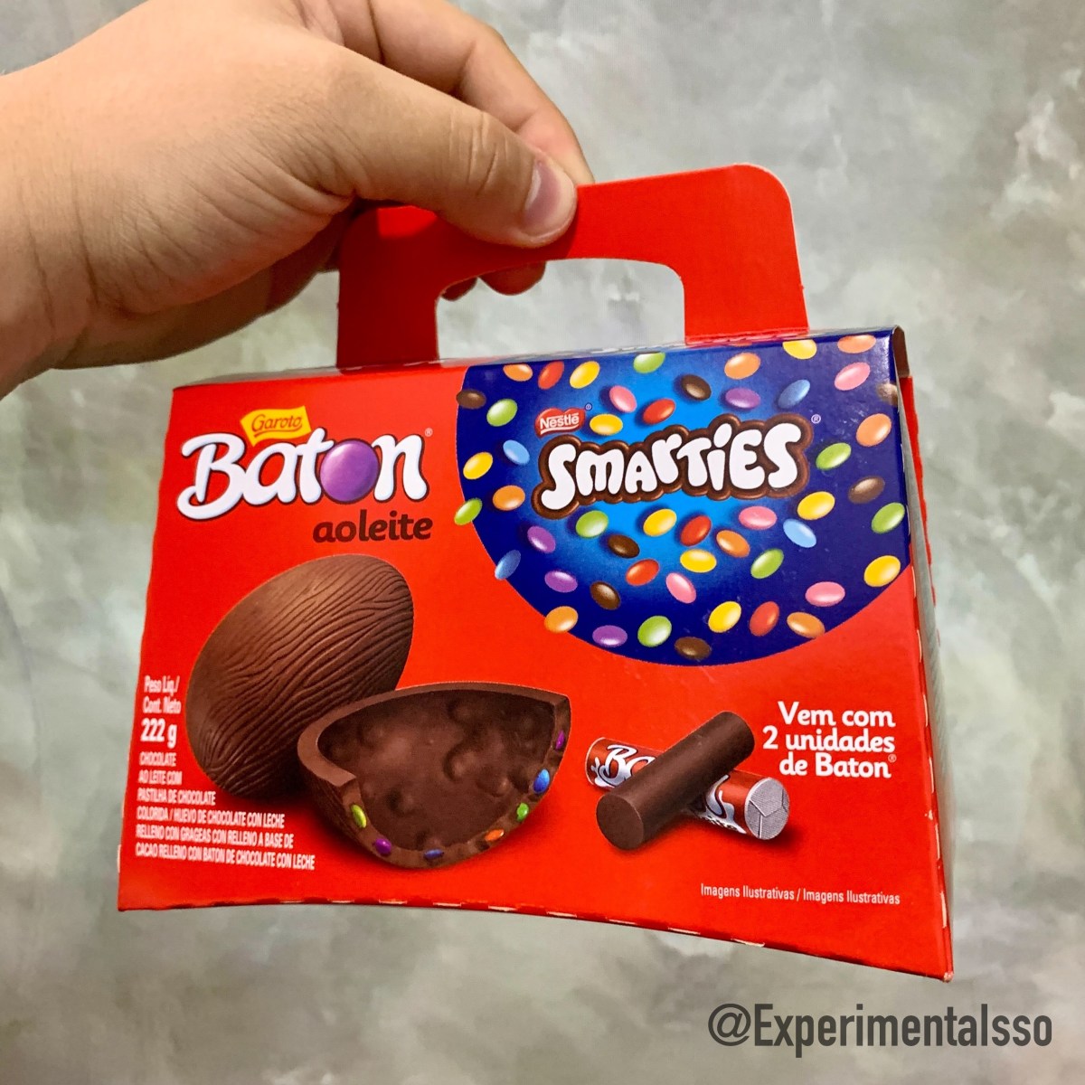 Ovo de Páscoa Baton Smarties 😍