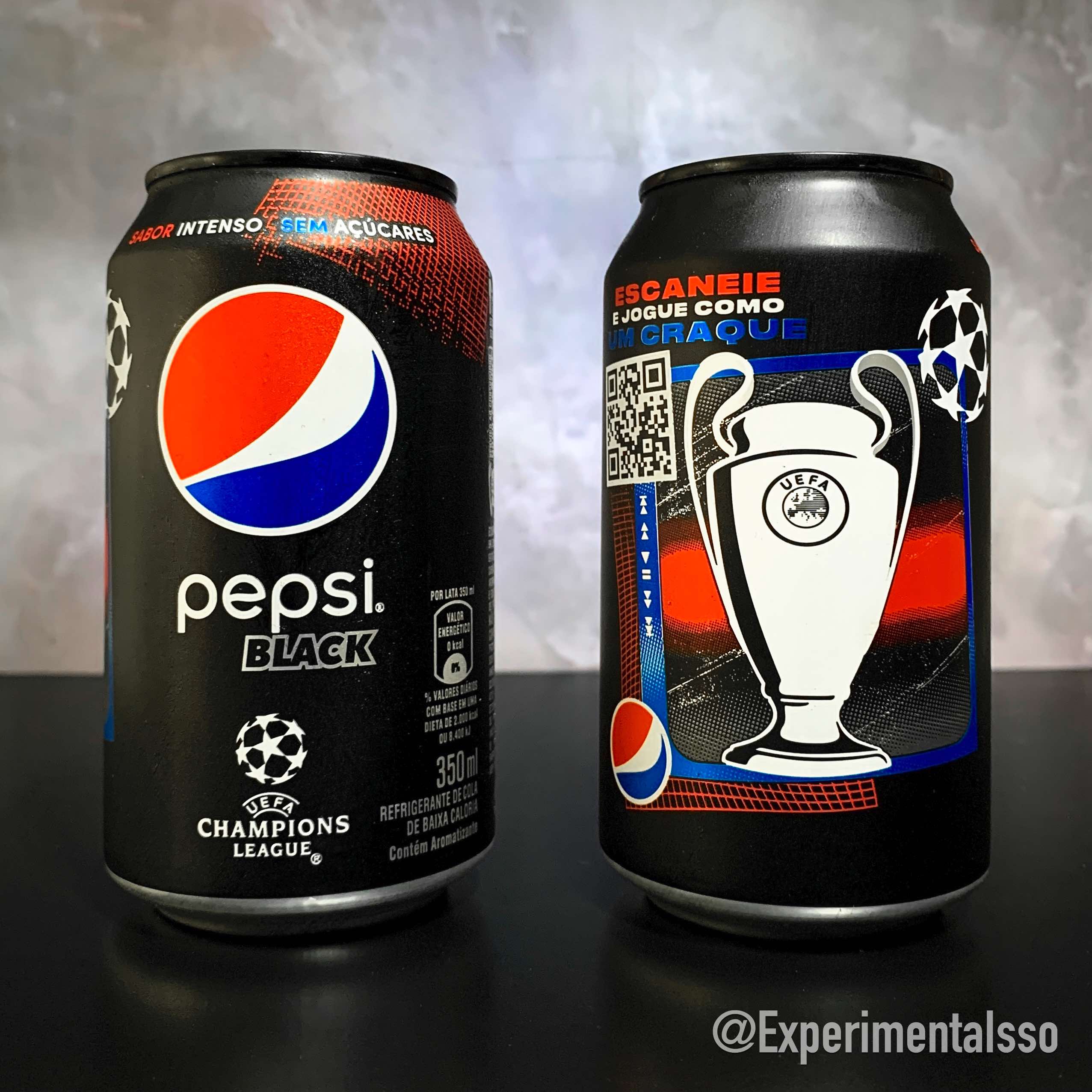 Pepsi Black ganha lata comemorativa da UEFA Champions League