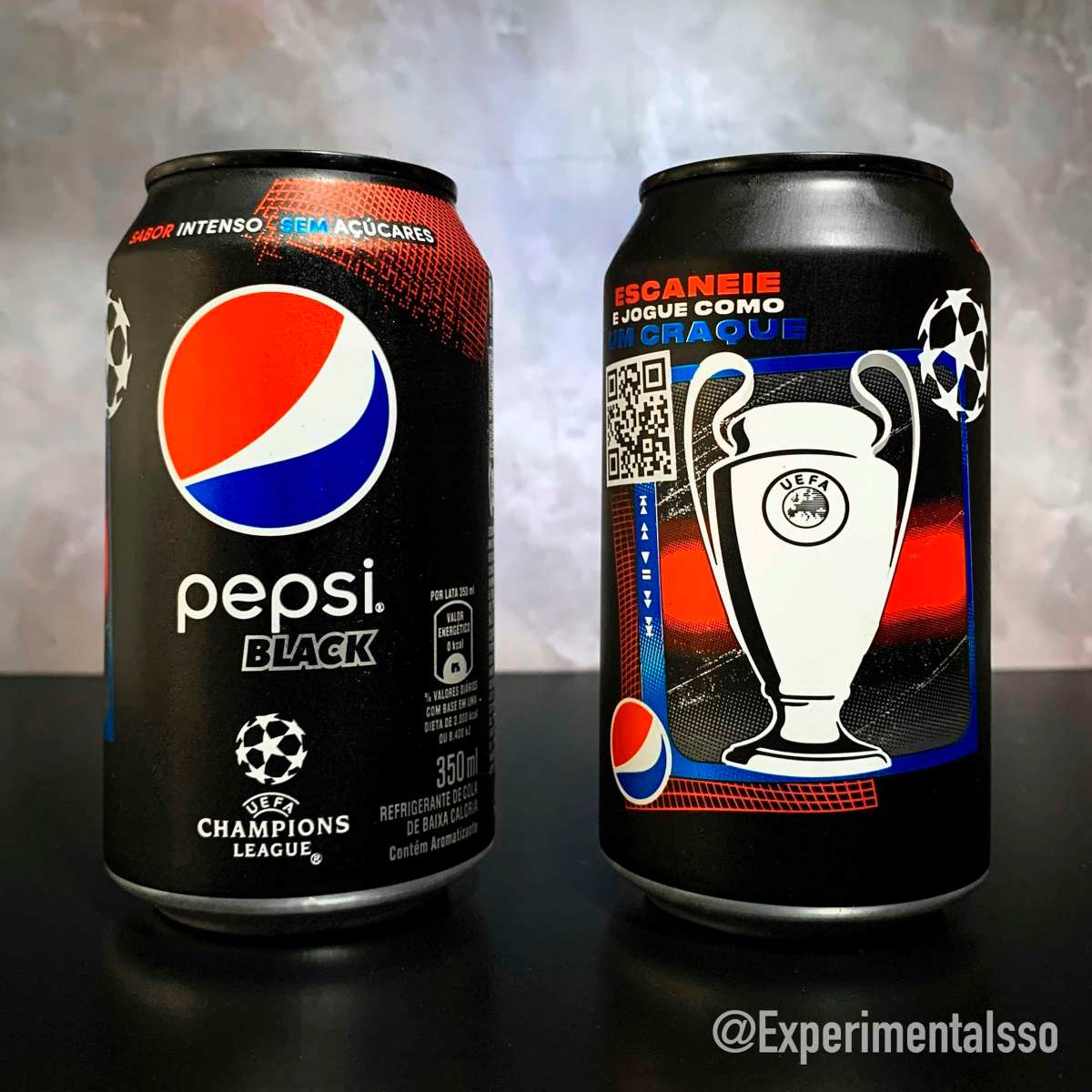 Pepsi Black ganha lata comemorativa da UEFA Champions League