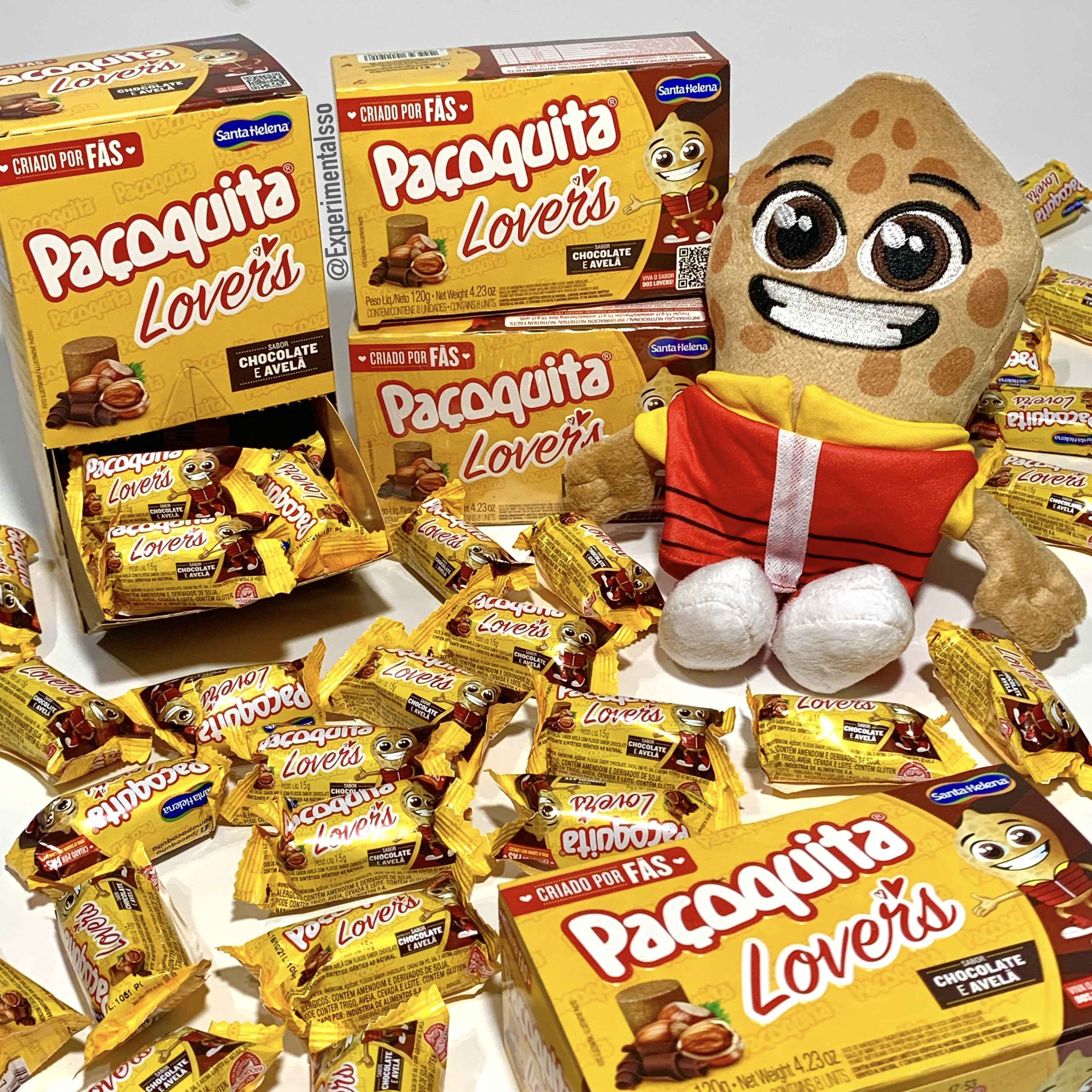 Nova Paçoquita Lovers sabor Chocolate e Avelã!