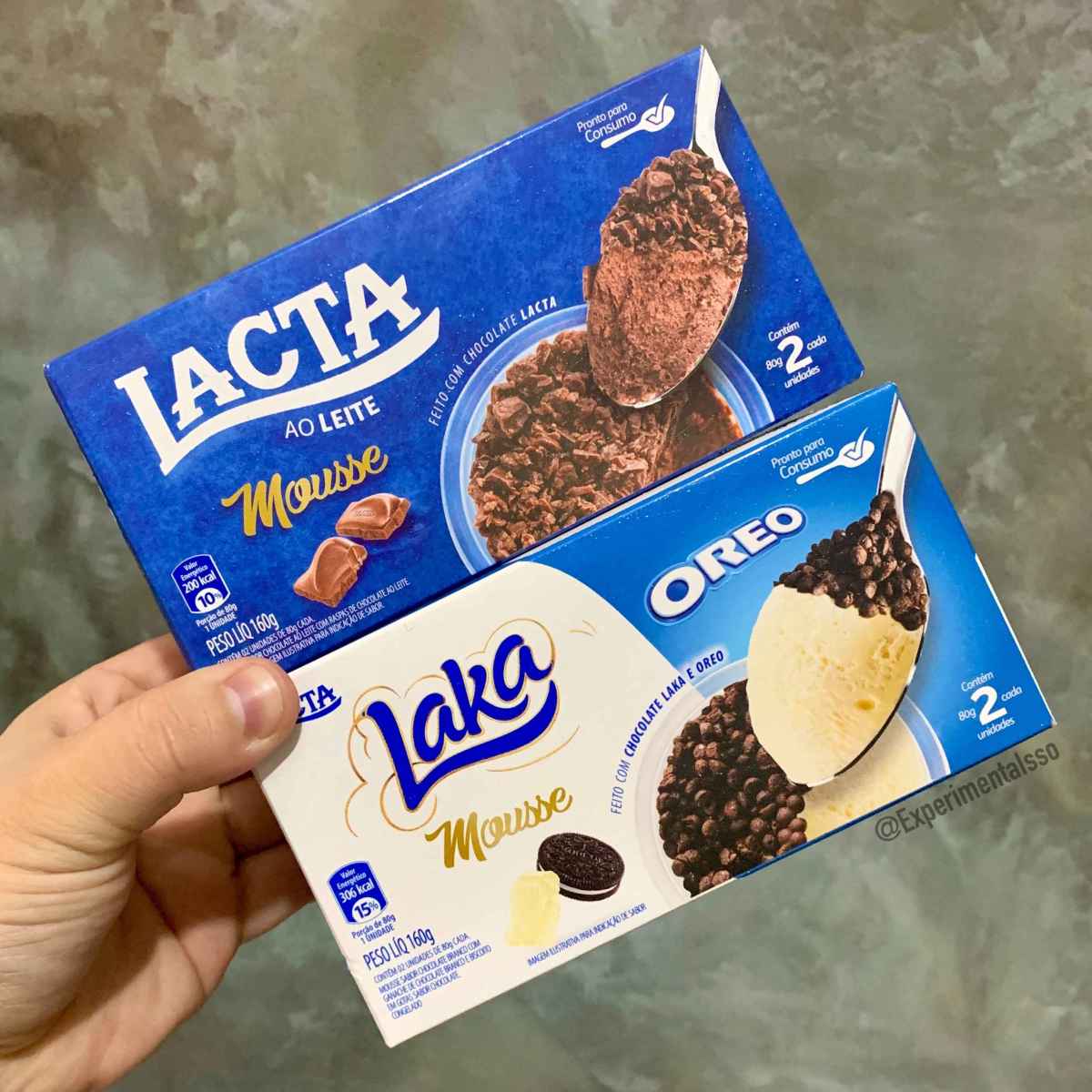 Mr Bay Mousses Lacta ao Leite e Laka Oreo